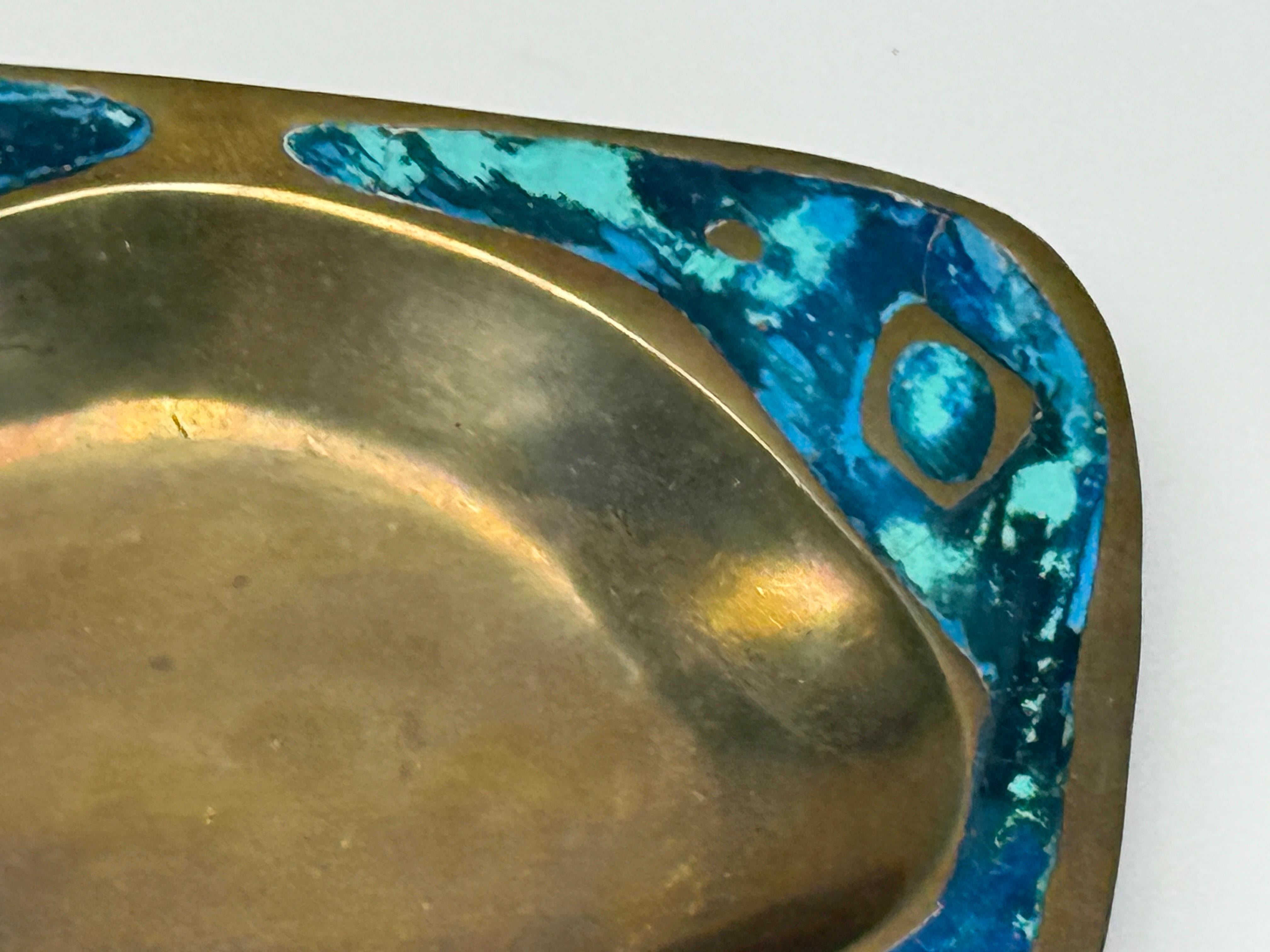 Laiton Pepe Mendoza Abstract Tray en vente