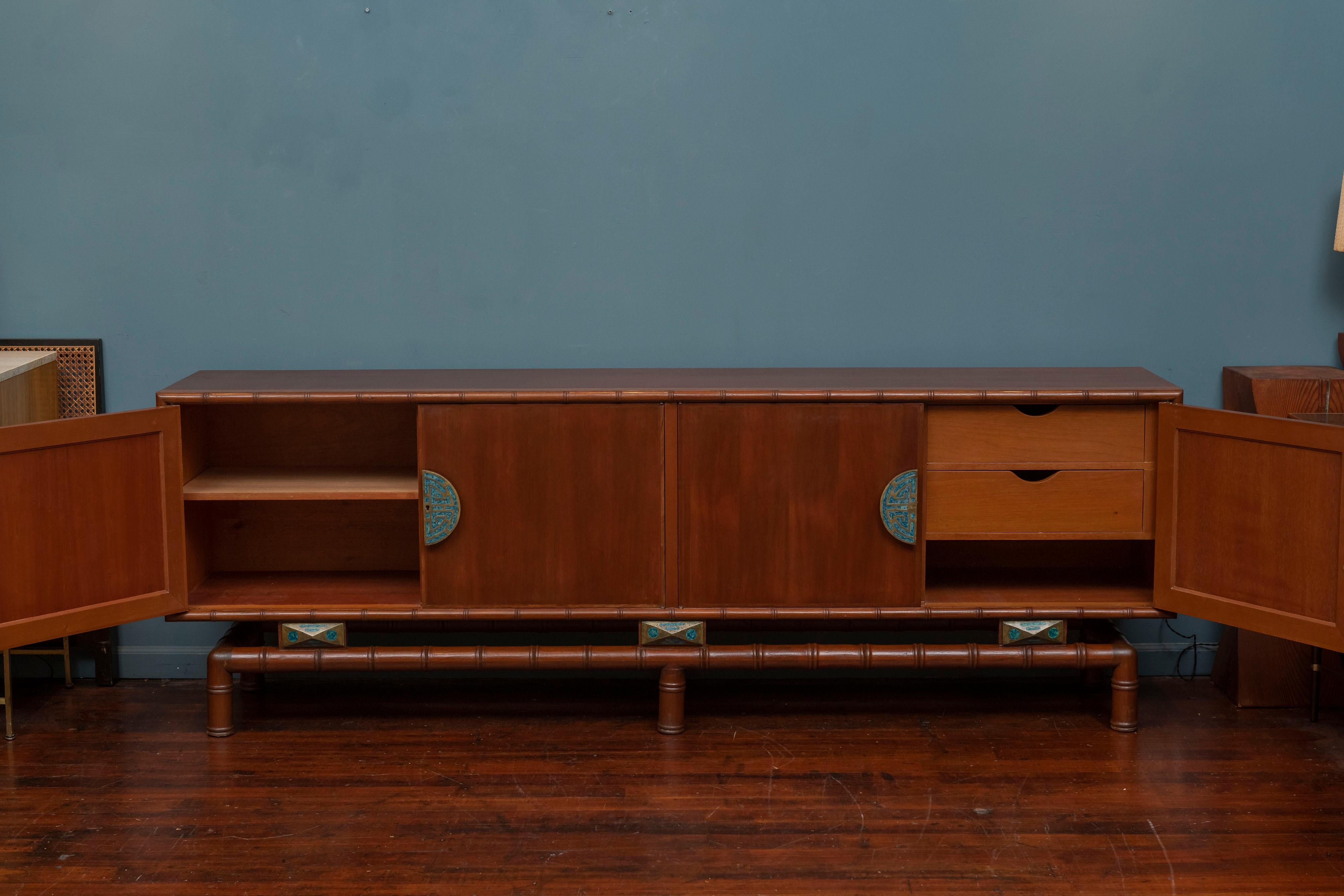 Mid-20th Century Pepe Mendoza and Frank Kyle Mexican Modern Credenza