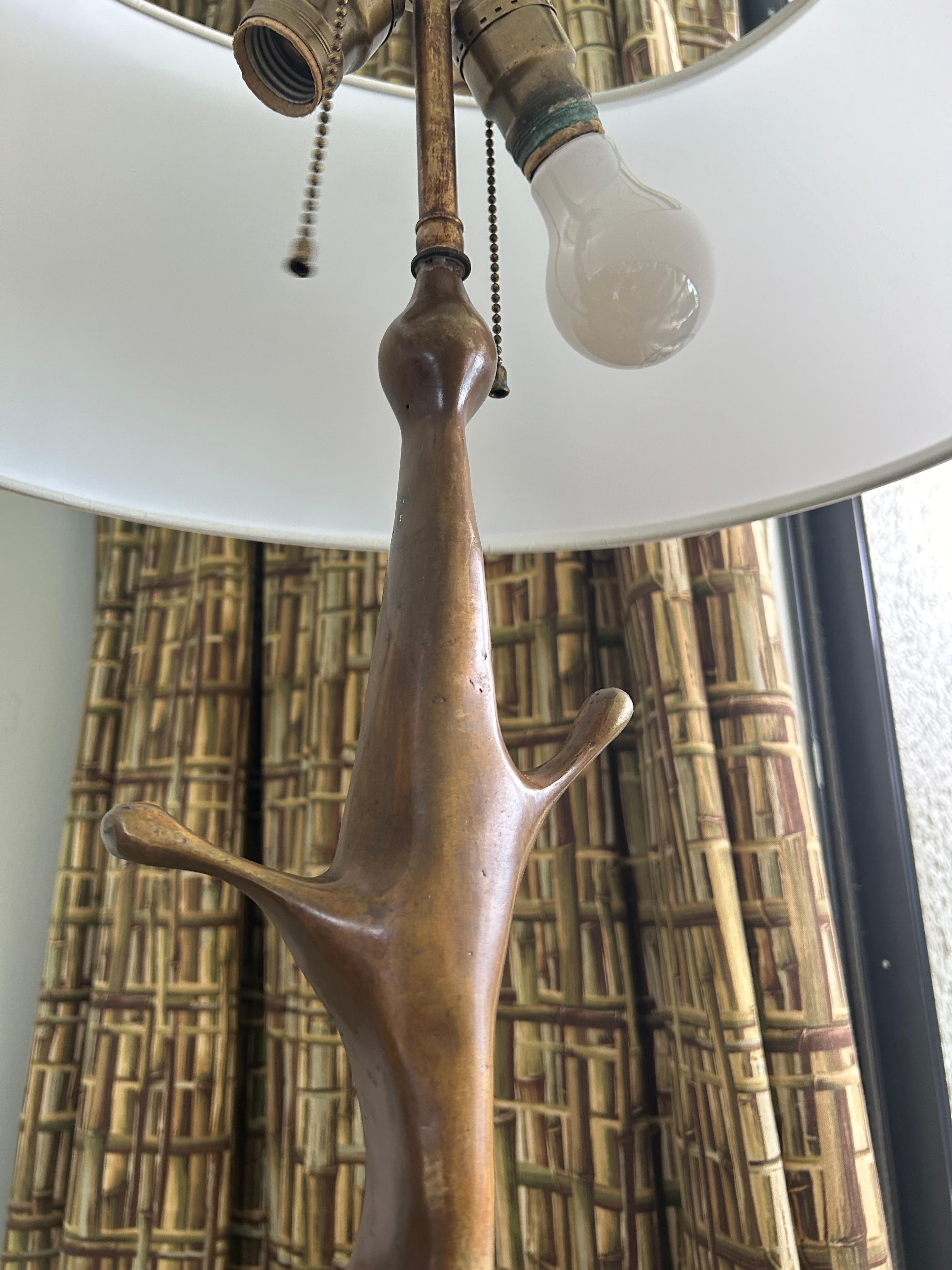 Pepe Mendoza, Lampade freeform in bronzo e smalto ... una coppia in vendita 5