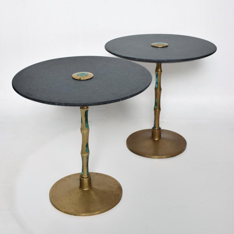 Pepe Mendoza, Pair of Side Tables, Midcentury Mexican Modernist In Good Condition In National City, CA
