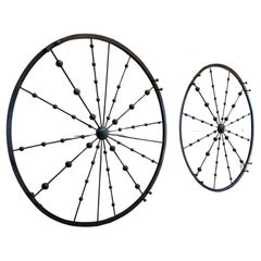 Pepe Mendoza Wall Sculpture Bronze & Malachite Mexico Mid Century Modern