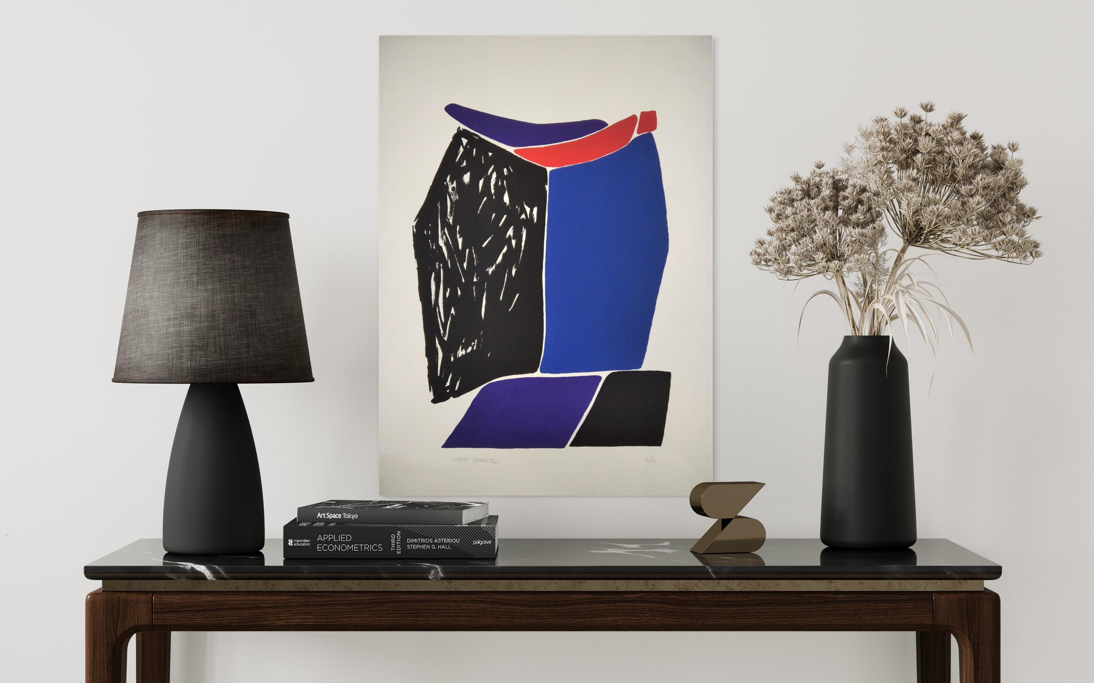 Nessun titolo - Abstract Painting Grigio di Pepe Sánchez