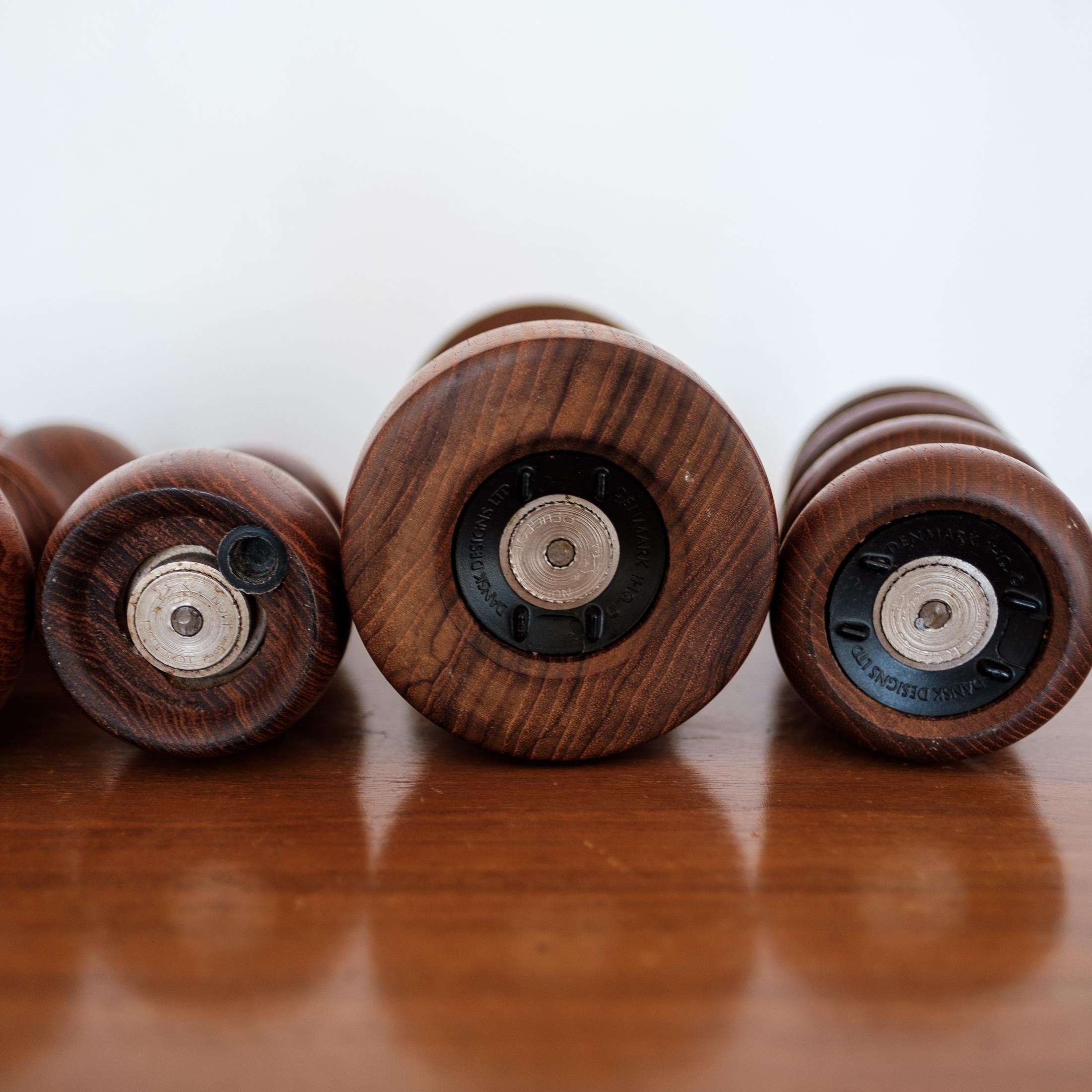 Mid-20th Century Pepper Mill Collection by Jens H. Quistgaard for Dansk