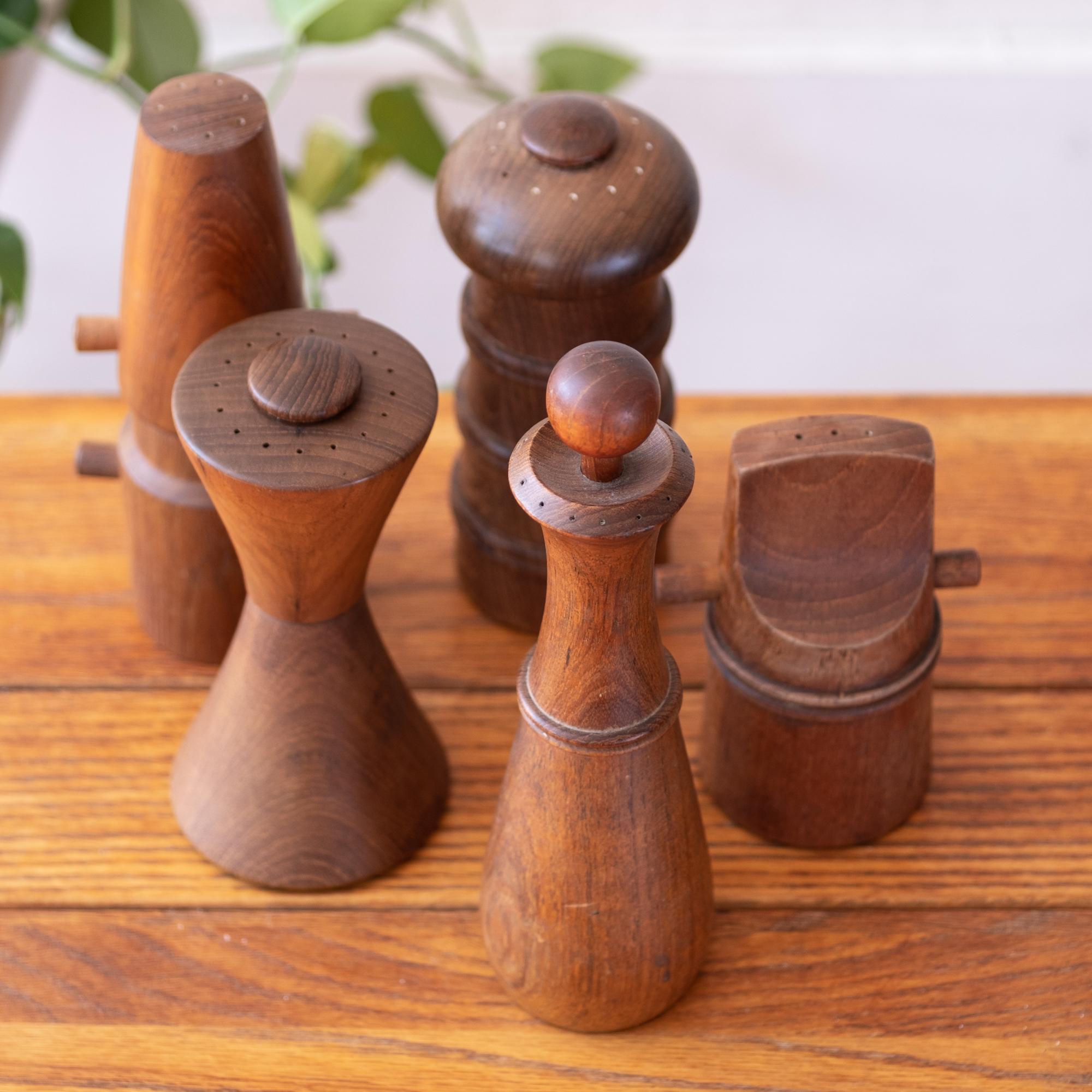 Pepper Mill Collection by Jens H. Quistgaard for Dansk In Good Condition In San Diego, CA