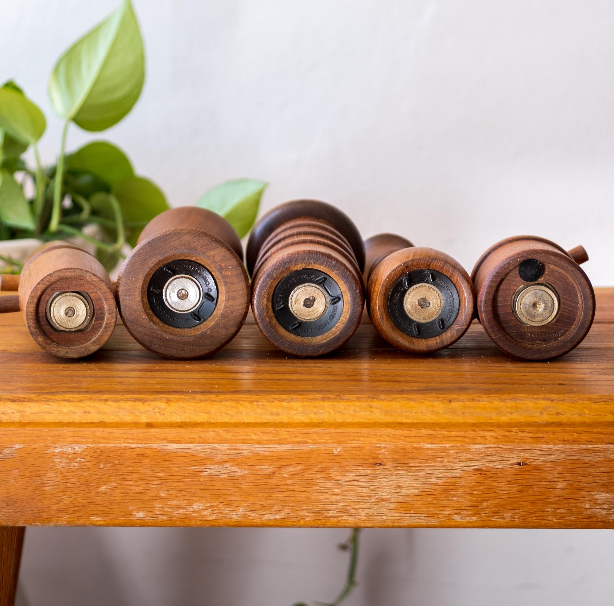 Mid-20th Century Pepper Mill Collection by Jens H. Quistgaard for Dansk