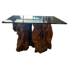 Pepper Wood Base Accent Table