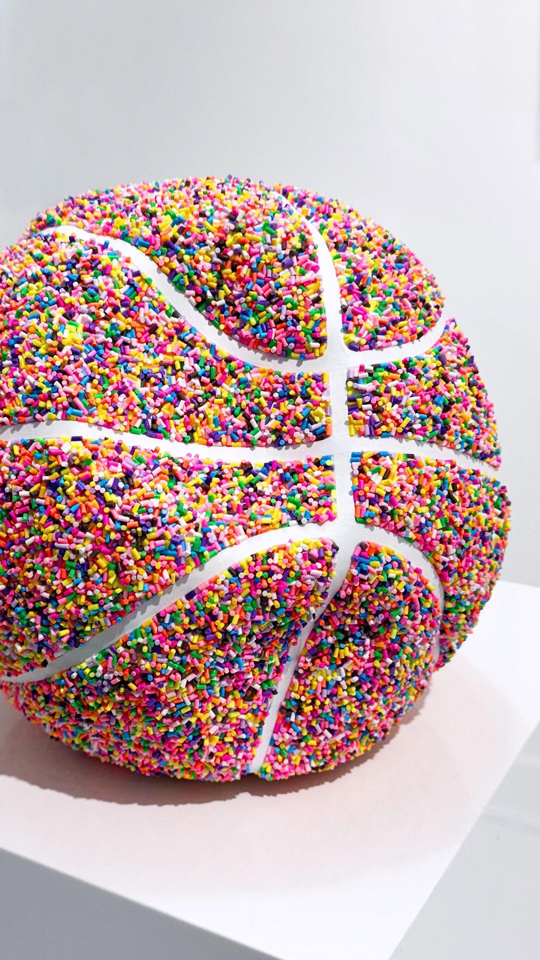 pop art arte contemporanea caramelle spolverate interni basket sport - Mixed Media Art Pop Art di Peppy Colours