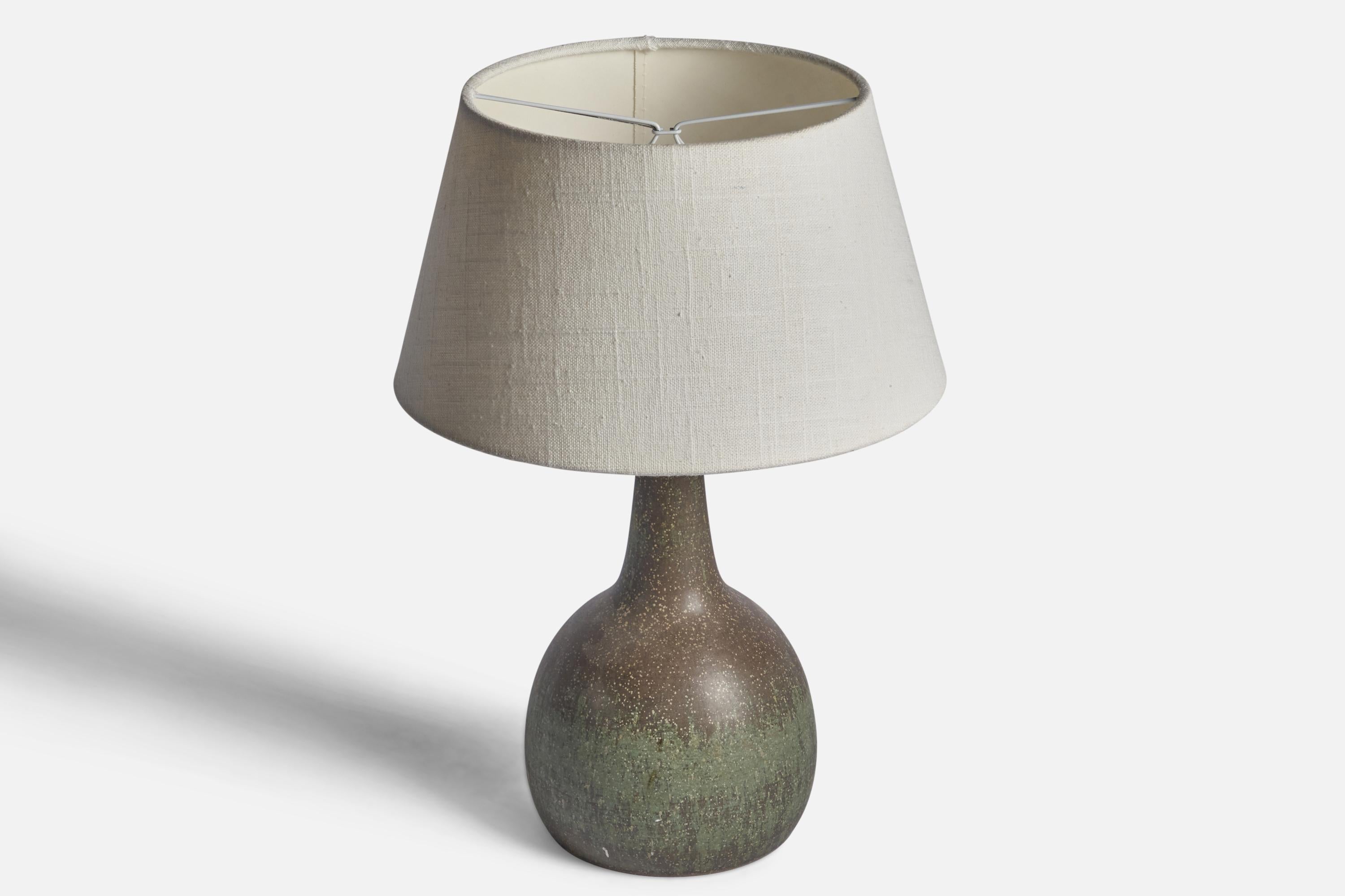 Mid-Century Modern Per & Annelise Linneman-Schmidt, Table Lamp, Stoneware, Denmark, 1960s
