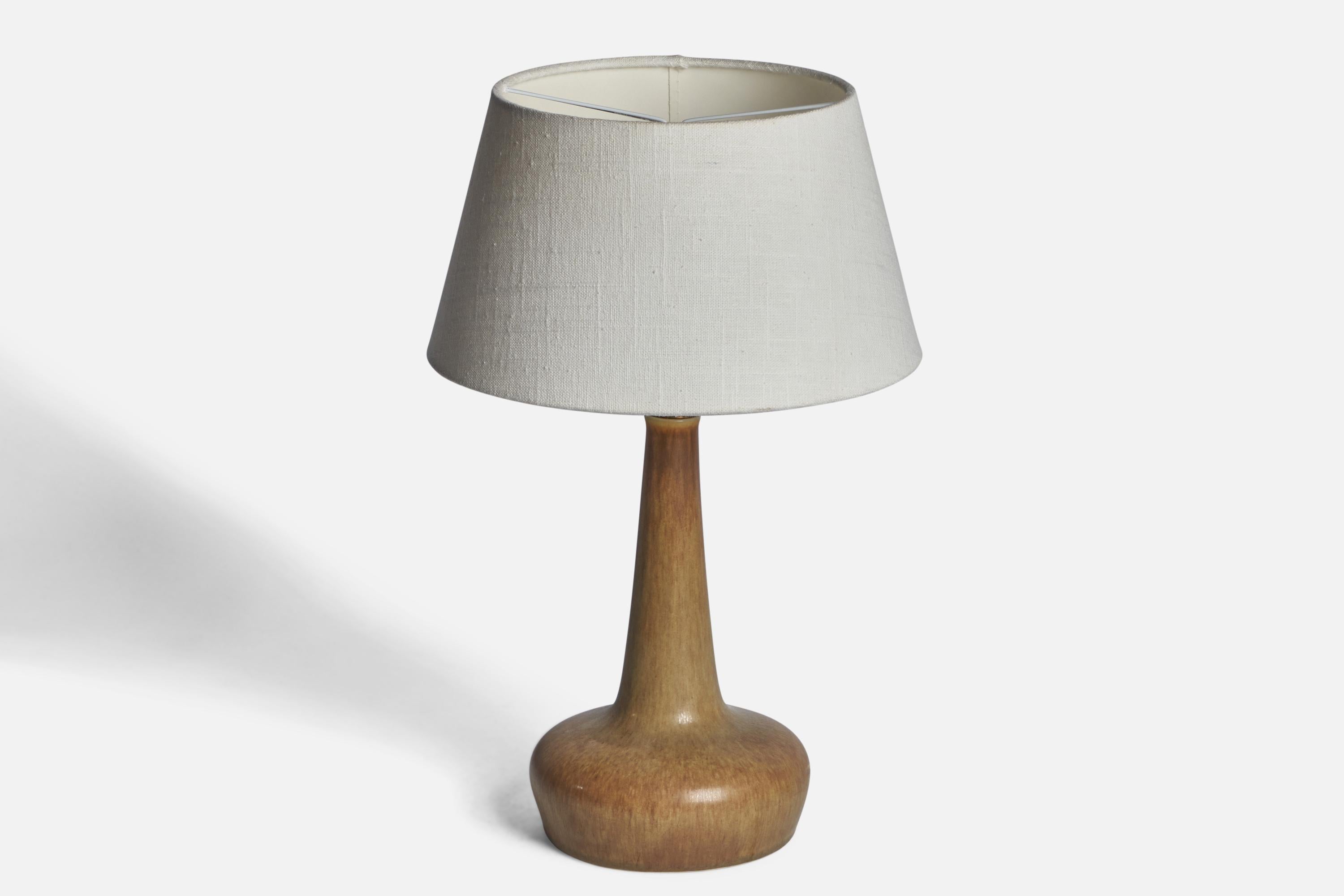 Mid-Century Modern Per & Annelise Linneman-Schmidt, Table Lamp, Stoneware, Denmark, 1960s For Sale