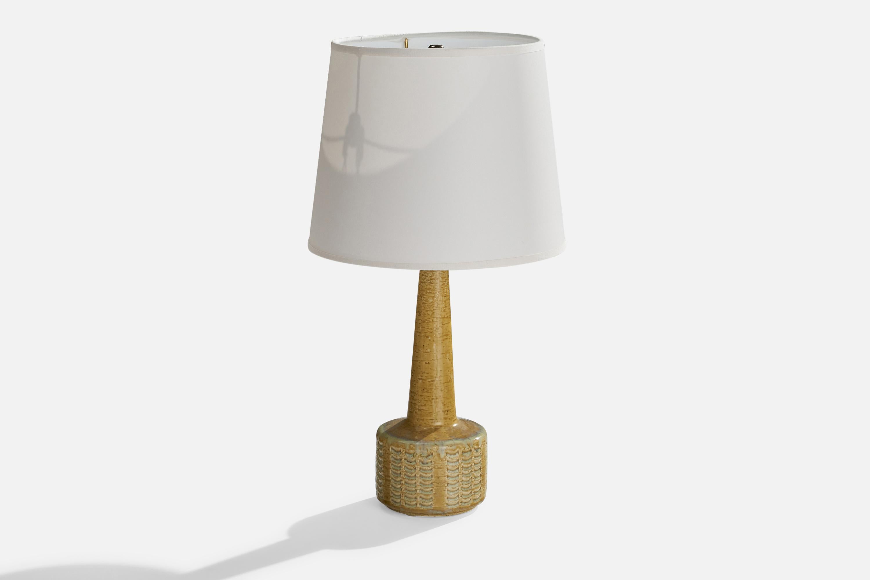 Scandinavian Modern Per & Annelise Linneman-Schmidt, Table Lamp, Stoneware, Denmark, 1960s For Sale