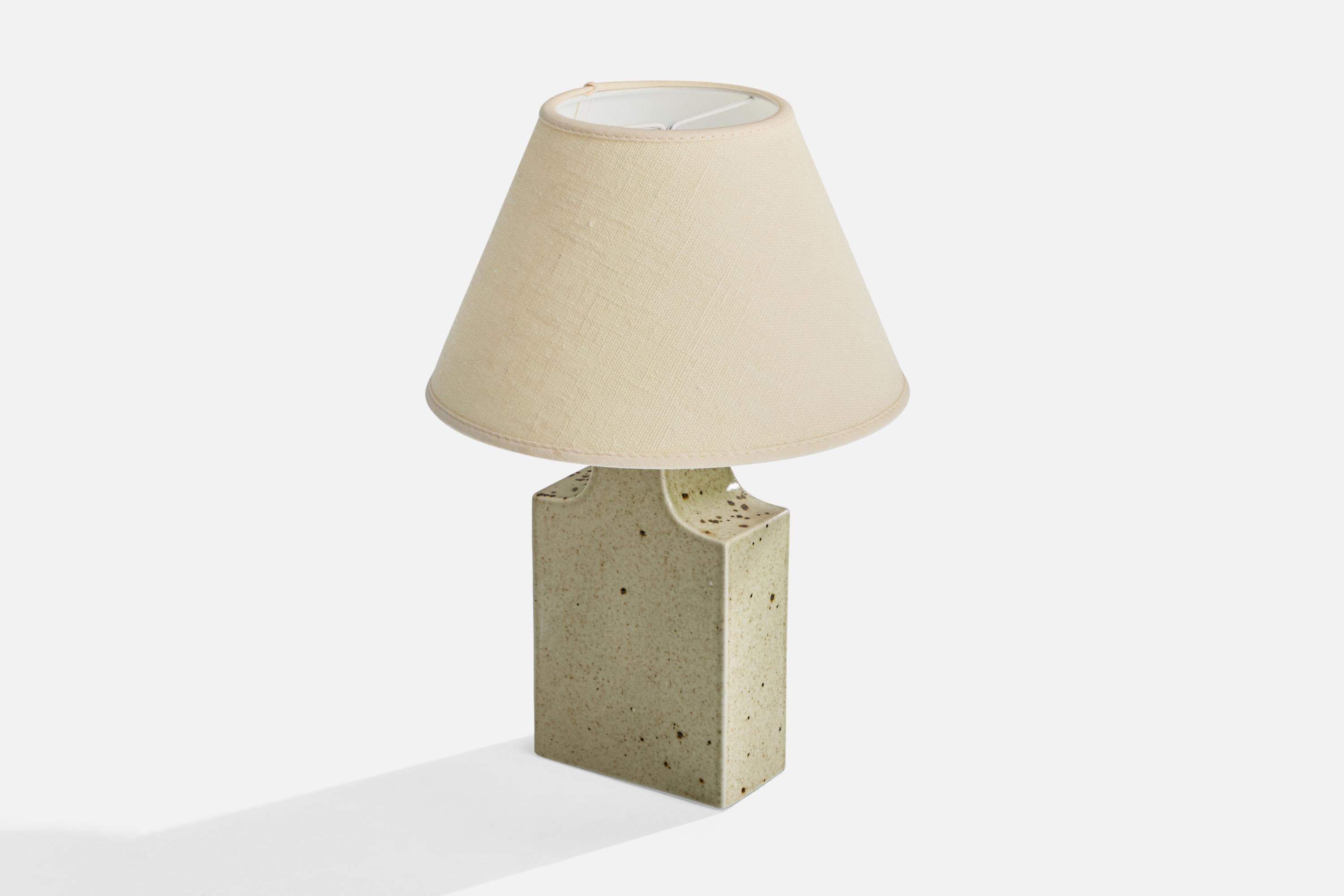 Mid-Century moderno Per & Annelise Linneman-Schmidt, Lampada da tavolo, Gres, Danimarca, anni '1960 in vendita