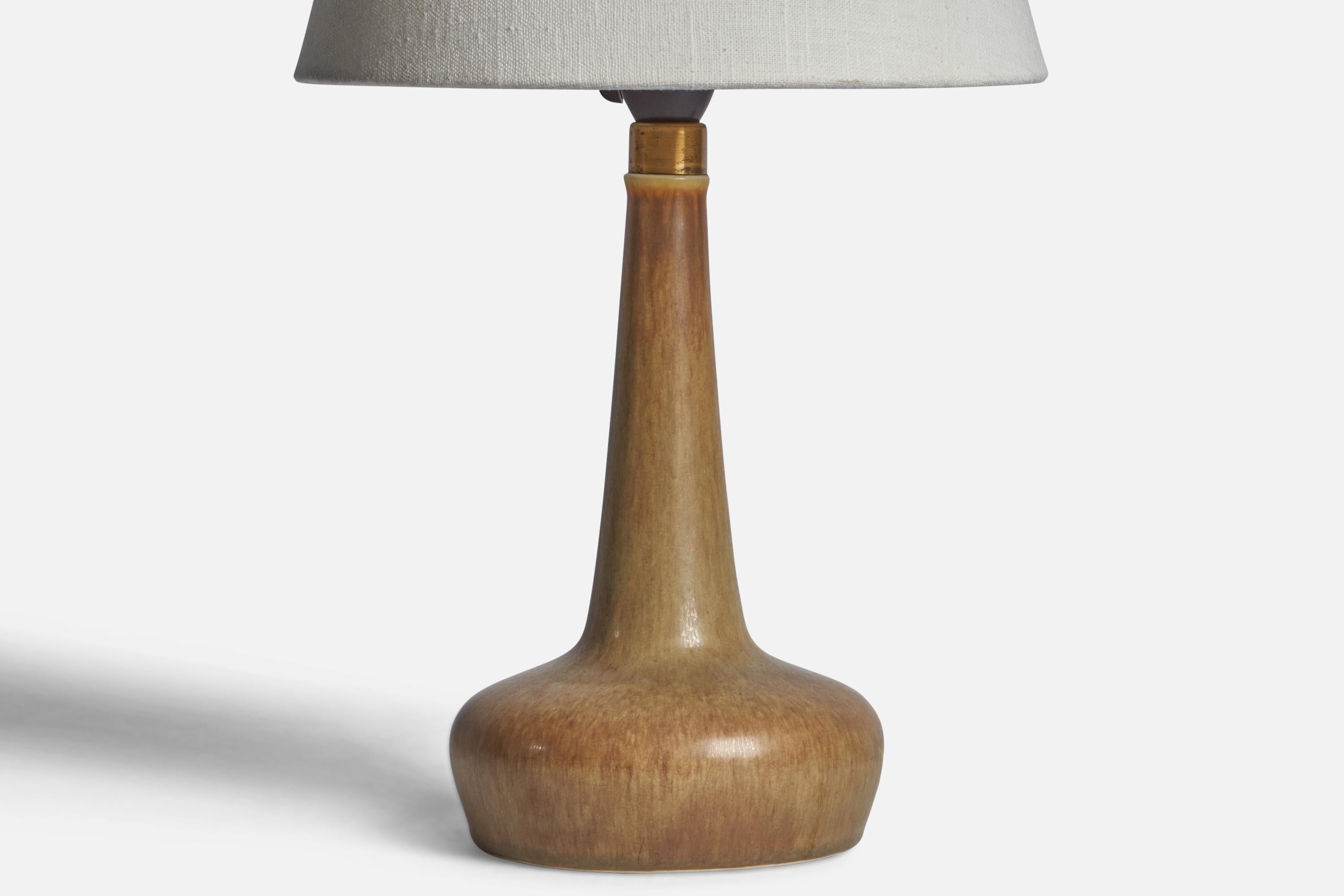 Danish Per & Annelise Linneman-Schmidt, Table Lamp, Stoneware, Denmark, 1960s For Sale