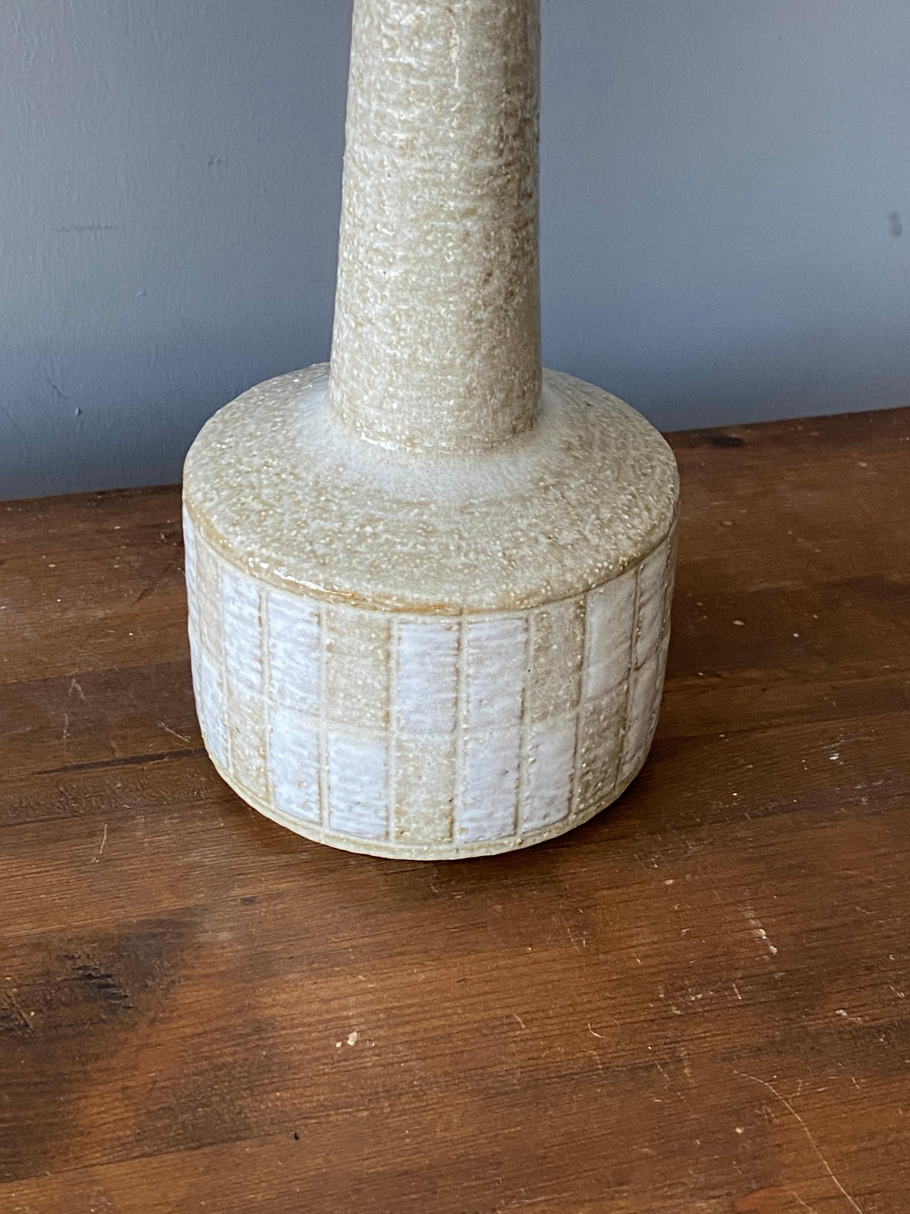 Mid-Century Modern Per & Annelise Linneman-Schmidt, Table Lamp, Stoneware, Palshus, Denmark, 1960s