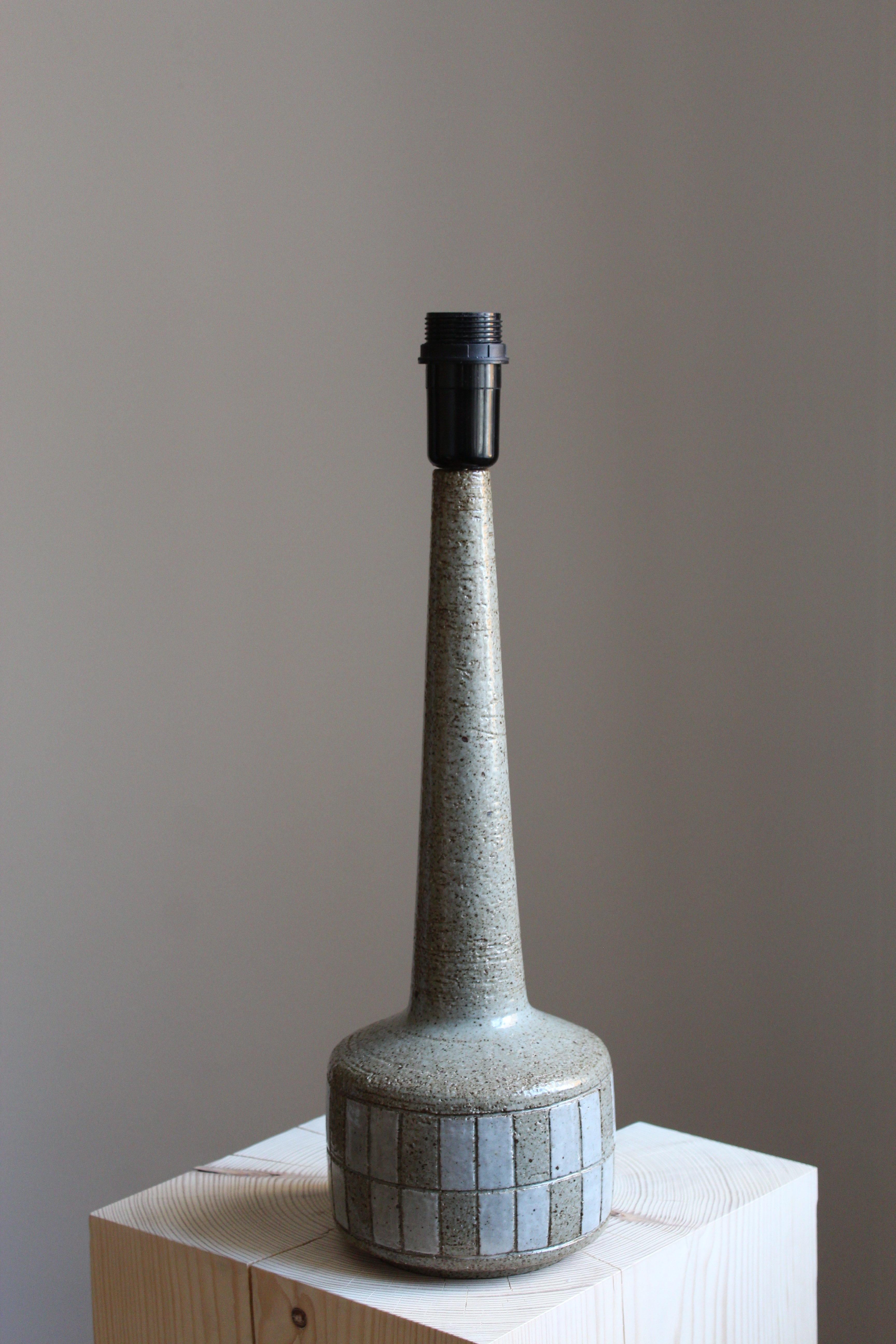 Mid-Century Modern Per & Annelise Linneman-Schmidt, Table Lamp, Stoneware, Palshus, Denmark, 1960s