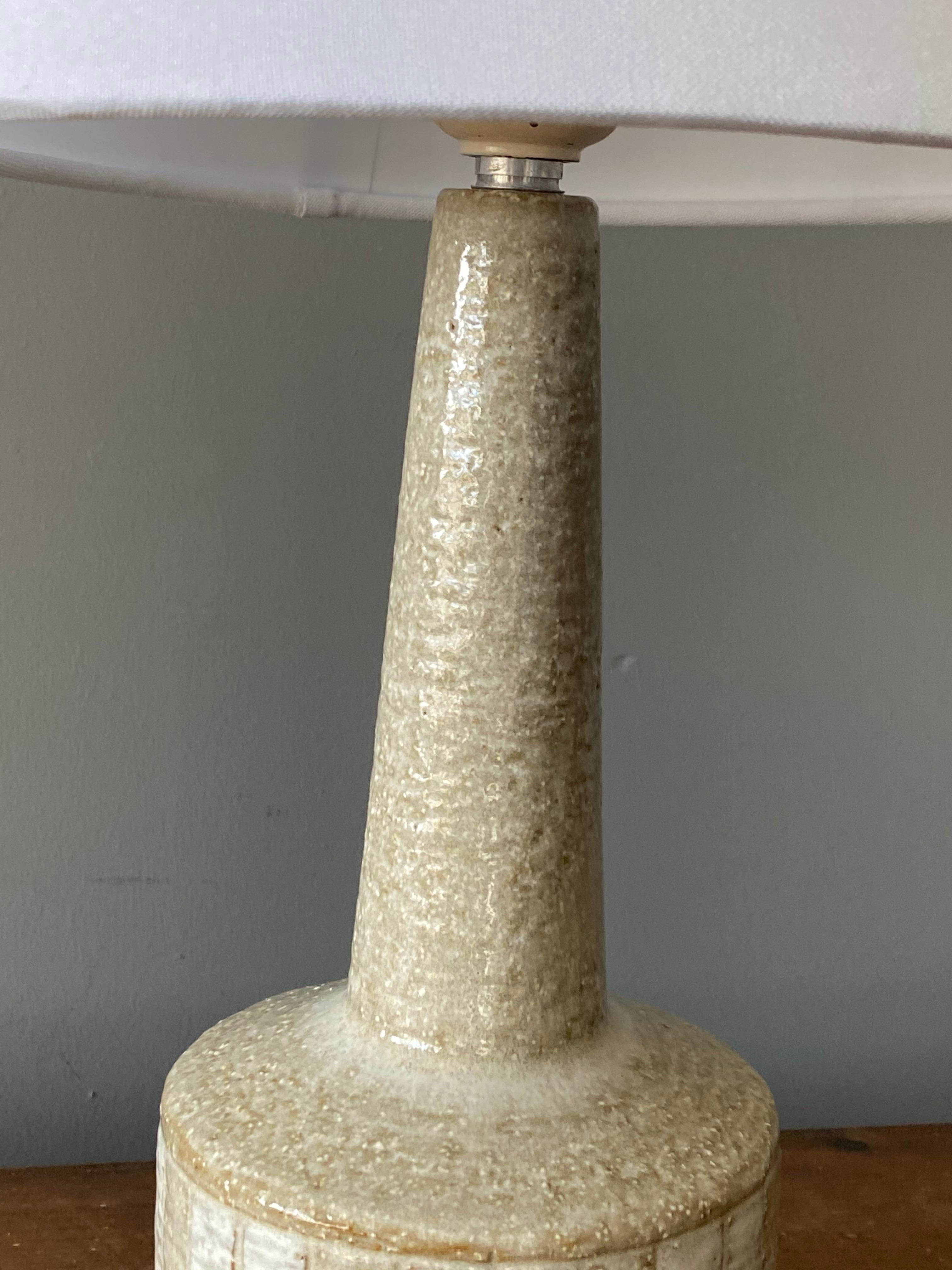 Danish Per & Annelise Linneman-Schmidt, Table Lamp, Stoneware, Palshus, Denmark, 1960s