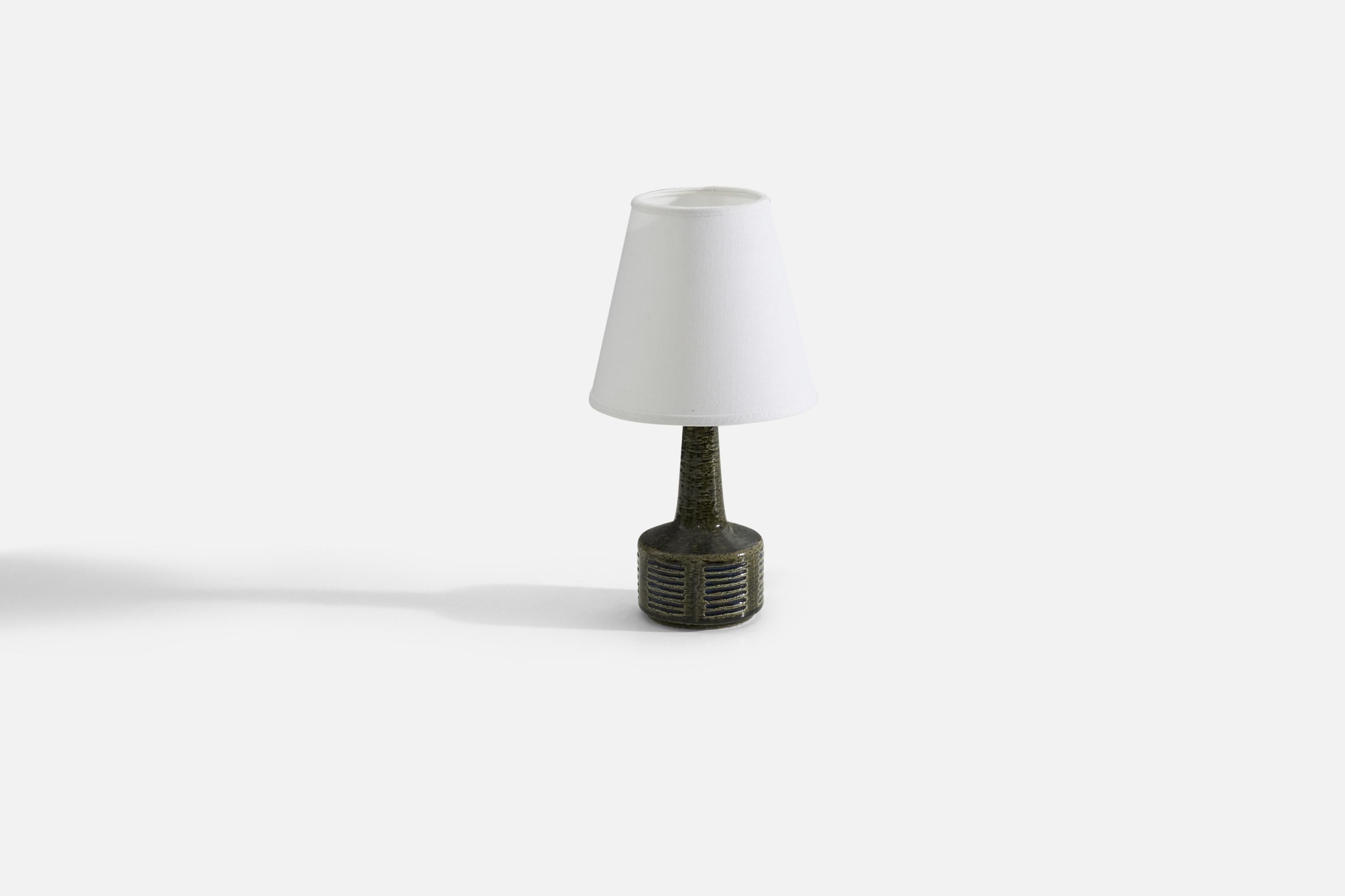 Per & Annelise Linneman-Schmidt, Table Lamp, Stoneware, Palshus, Denmark, 1960s In Good Condition For Sale In High Point, NC