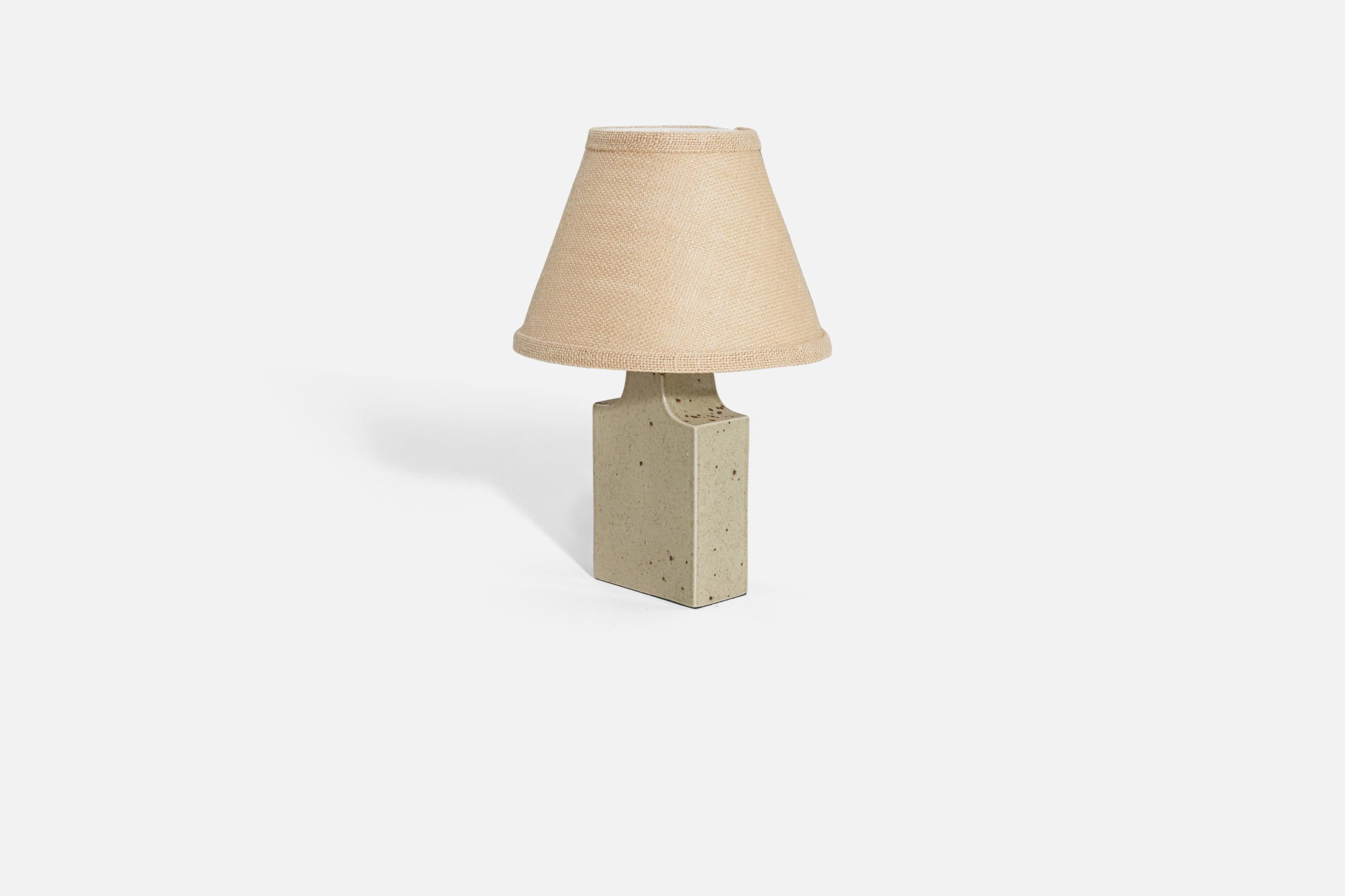 Mid-20th Century Per & Annelise Linneman-Schmidt, Table Lamp, Stoneware, Palshus, Denmark, 1960s For Sale