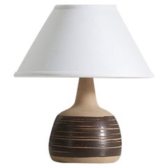 Tischlampe, Steingut, Palshus, Dänemark, von Annelise Linneman-Schmidt, 1960er Jahre