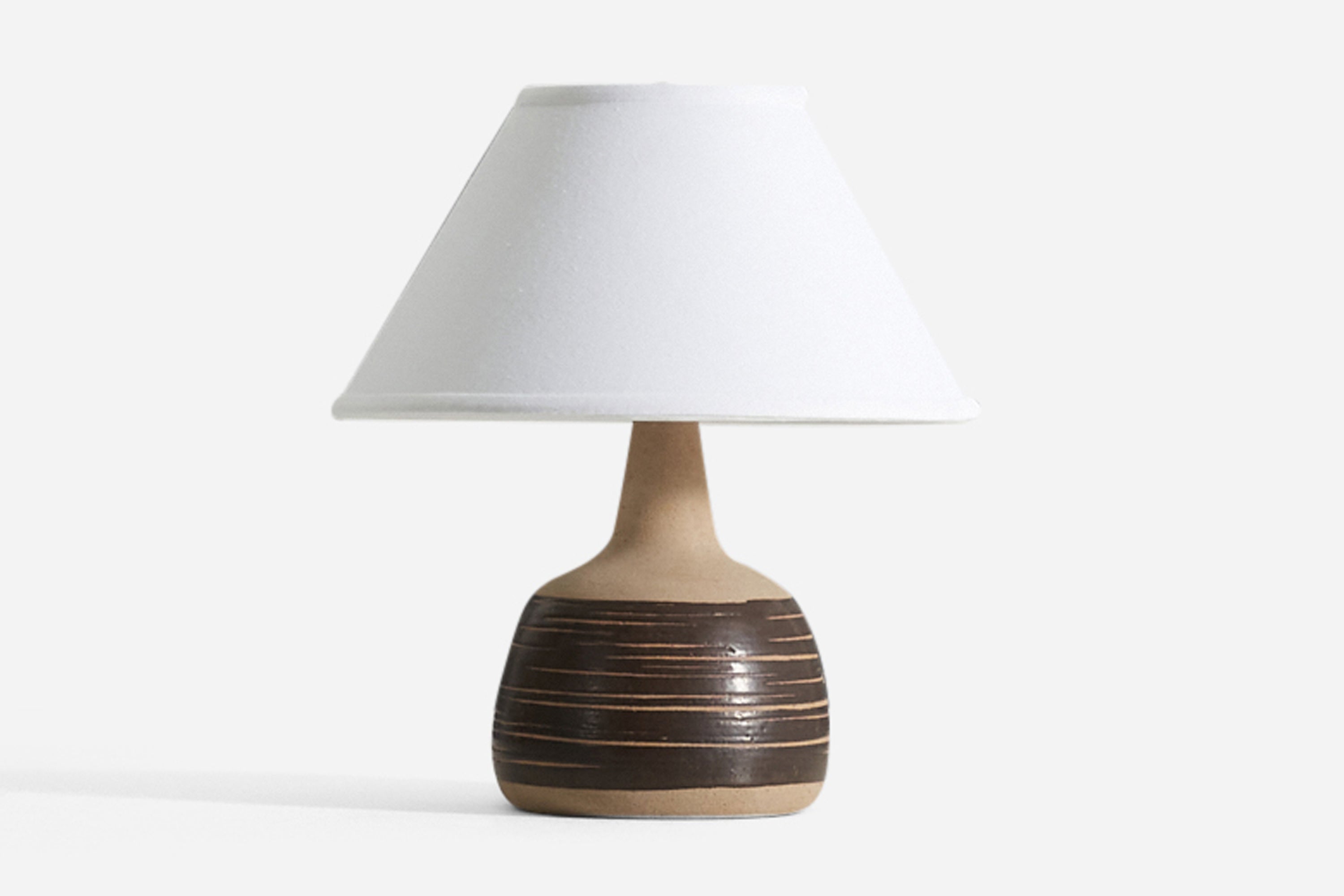 Per & Annelise Linneman-Schmidt, lampe de bureau, grès, Palshus, Danemark, années 1960 en vente
