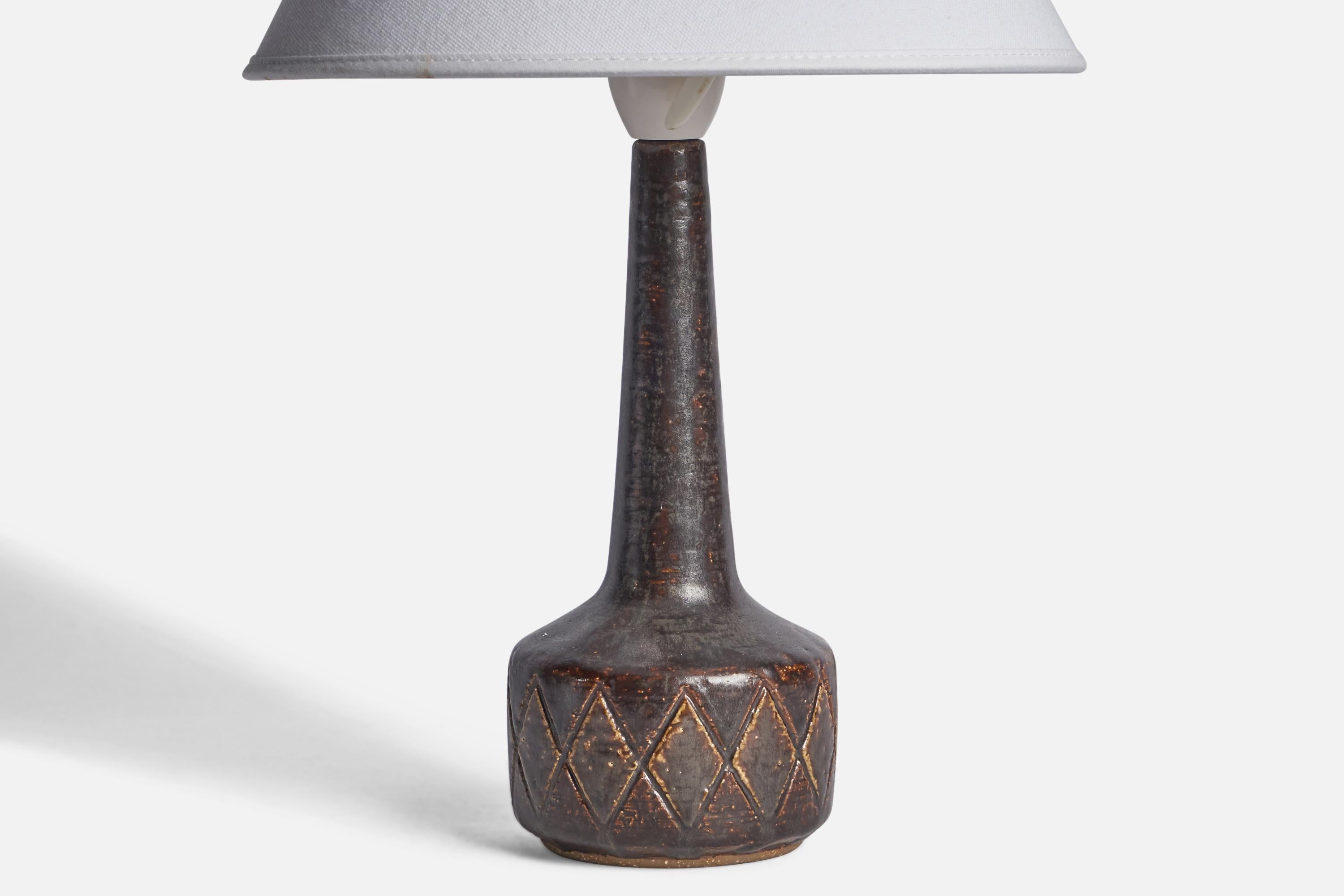 Danish Per & Annelise Linneman-Schmidt, Table Lamps, Stoneware, Denmark, 1960s For Sale