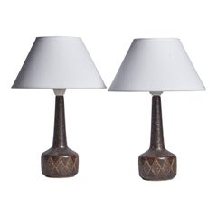 Per & Annelise Linneman-Schmidt, lampes de table, grès, Danemark, années 1960