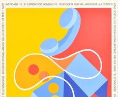 Original Vintage Poster Bella Center Ktas Udstilling Design Exhibition Phone Box