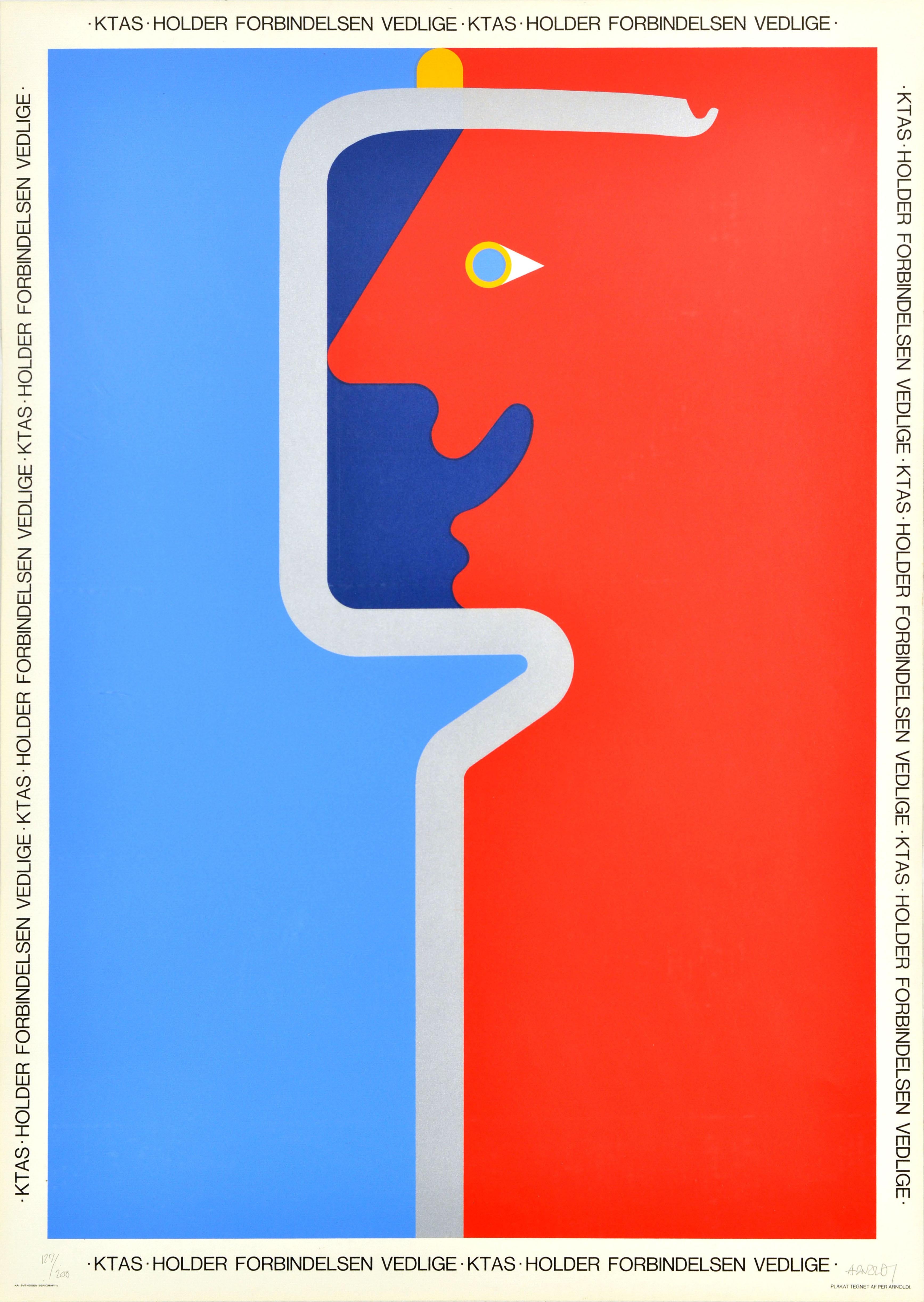 Print di Per Arnoldi - Poster originale d'epoca Porta Ktas Forbindelsen Vedlige Mantiene la connessione