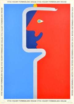 Original-Vintage-Poster, Ktas-Halter, Forbindelsen Vedlige, „ Keeps The Connection“