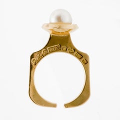 Per Belving for Hugo Belving, Malmö Sweden 1968, 18 Karat Gold Ring
