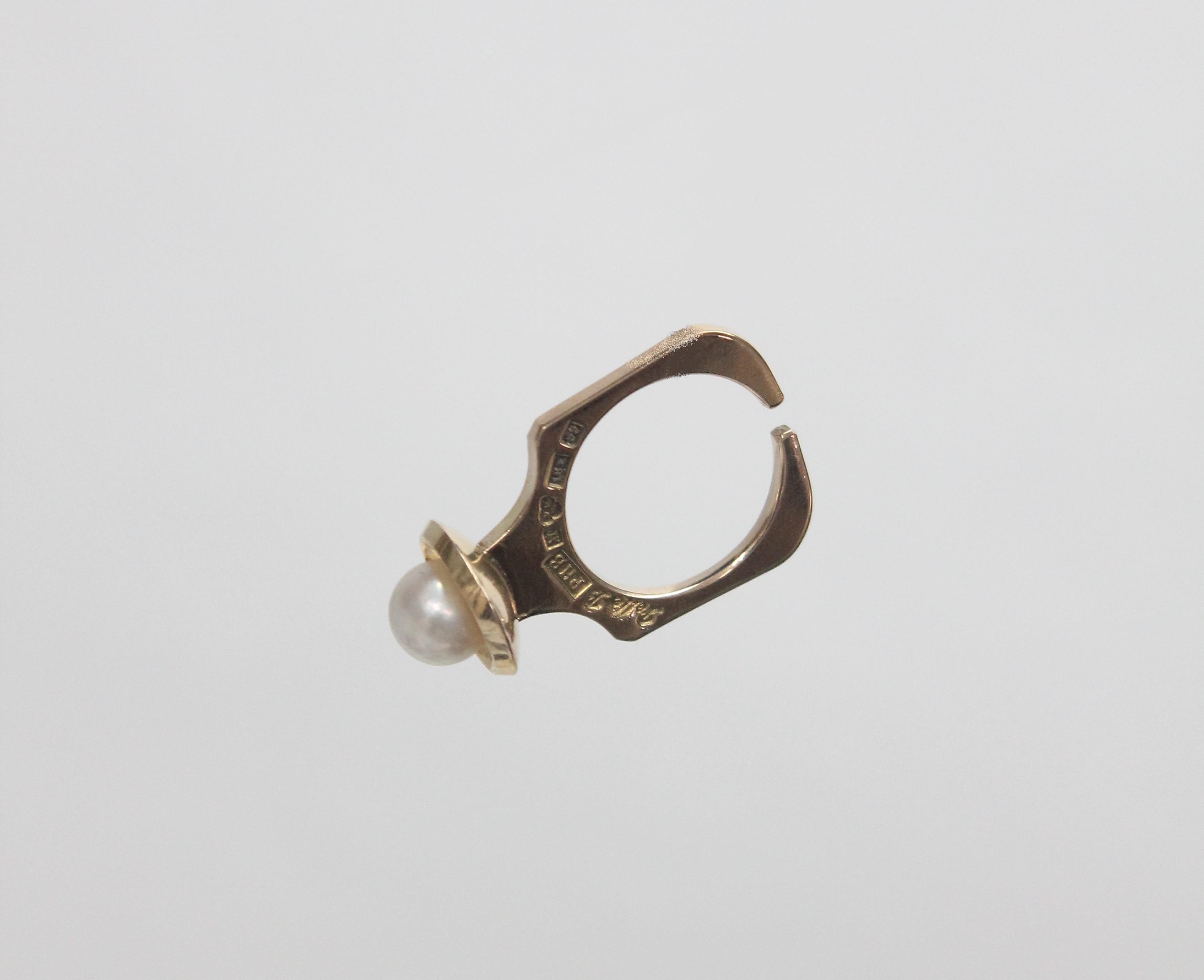 Per Belving for Hugo Belving, Malmö Sweden 1968, 18 Karat Gold Ring 1