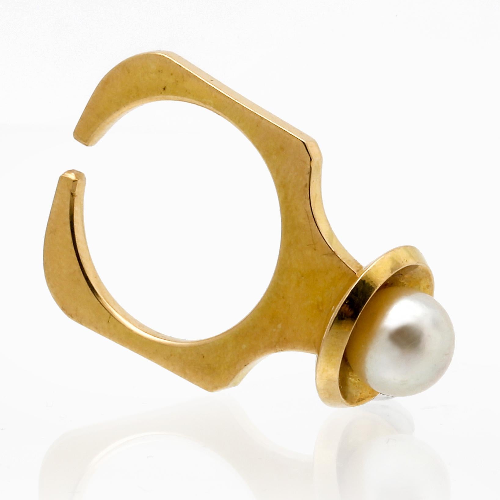Per Belving for Hugo Belving, Malmö Sweden 1968, 18 Karat Gold Ring 2