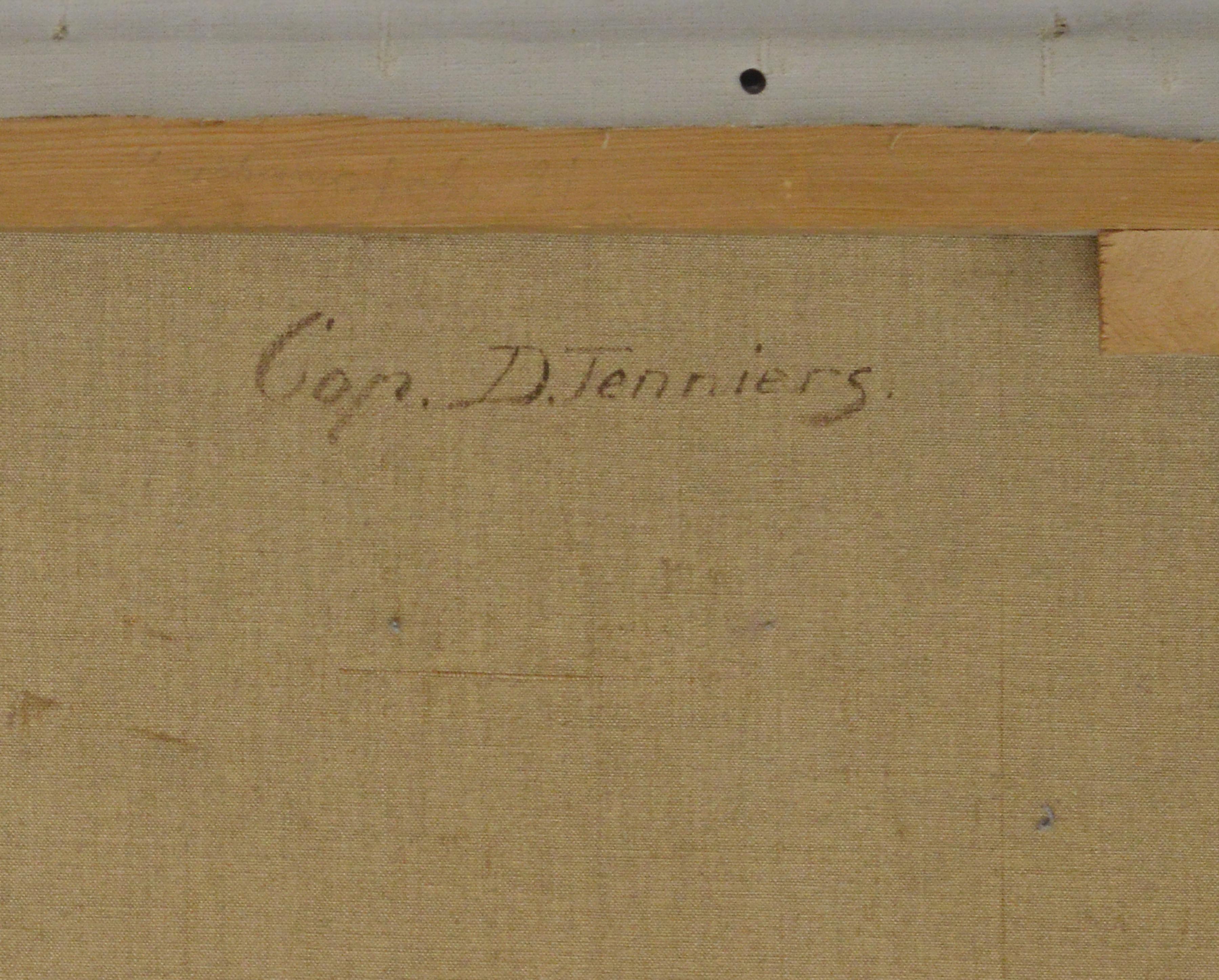 Anfang 1900 flämischen Stil Ölgemälde nach David Teniers Taverne Szene signiert im Angebot 7