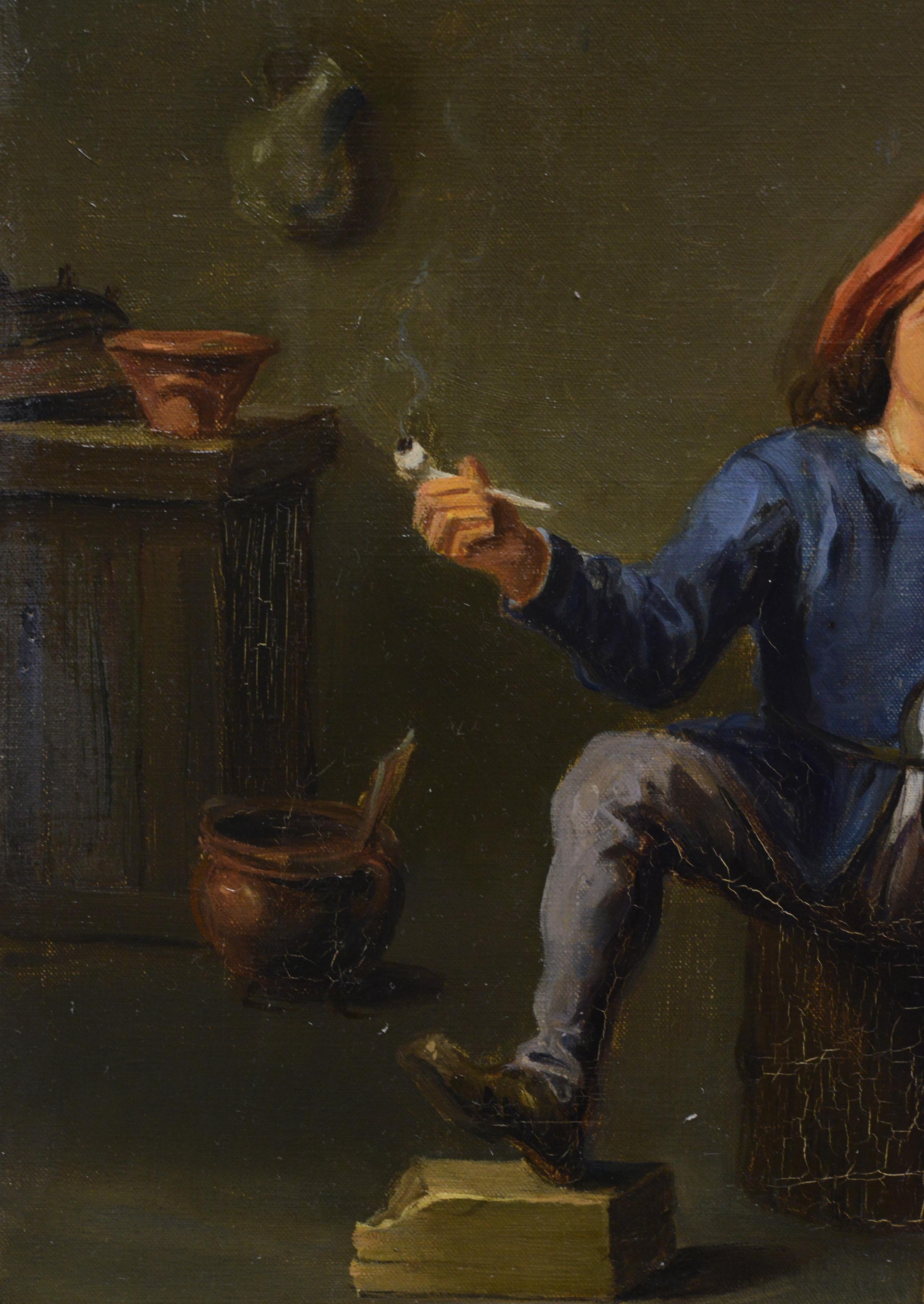 Öl auf Leinwand des schwedischen Malers Per Collijn (1878-1961) aus dem frühen 20. Jahrhundert, inspiriert von der 