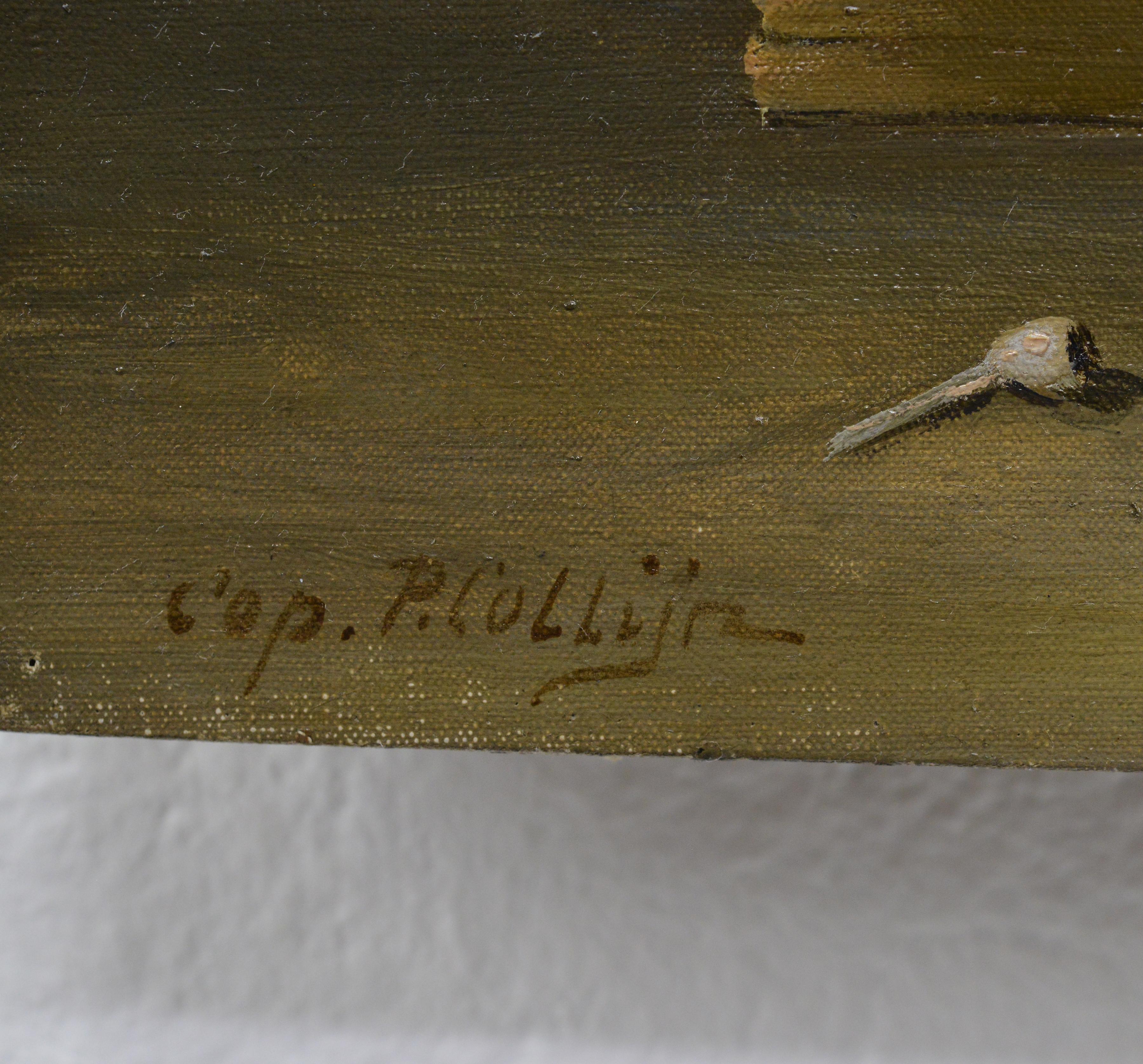 Anfang 1900 flämischen Stil Ölgemälde nach David Teniers Taverne Szene signiert im Angebot 4