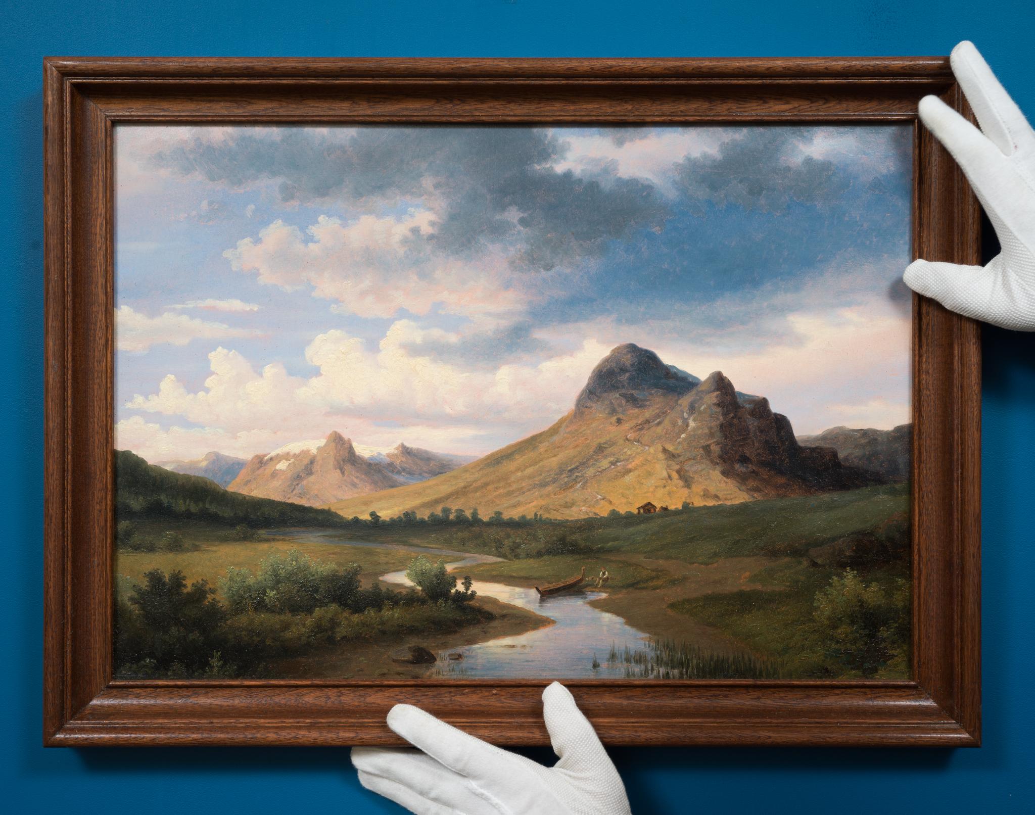 Paisaje de Kvikkjokk, Sápmi, c. 1861 - Painting de Per Daniel Holm