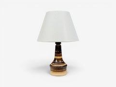 Per Engstrom, Small Table Lamp, Beige Ceramic, Denmark, 1970s
