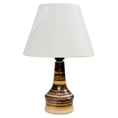 Per Engstrom, Small Table Lamp, Beige Ceramic, Denmark, 1970s