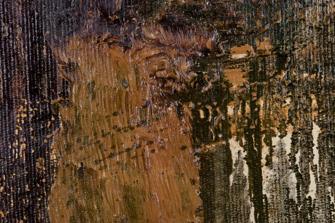 20th Century Per Engström, Swedish artist. Oil on canvas. Abstract composition. For Sale