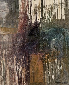 Per Engström, Swedish artist. Oil on canvas. Abstract composition.