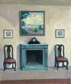 Wohnzimmer Interieur der Künstler-Villa, Lidingö
