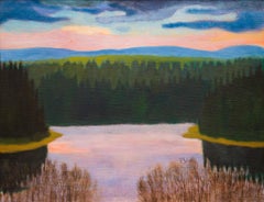 Vintage Northern Serenity by Swedish Artist Per Julius 