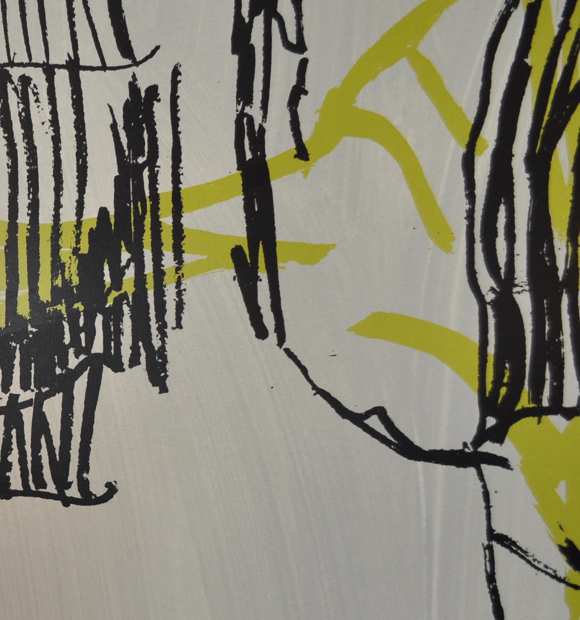 Large Abstract Exhibition Screen Print by Per Kirkeby, limited edition, signed For Sale 3