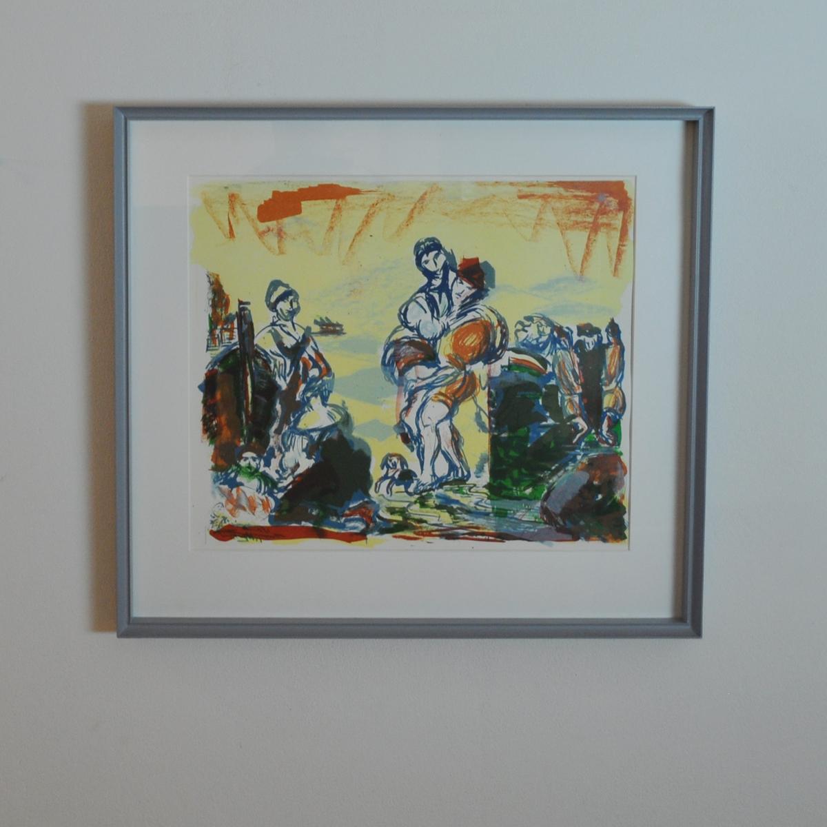 Per Kirkeby, Lithograph “The landing at Capri” 1979, Signed,  EA For Sale 3