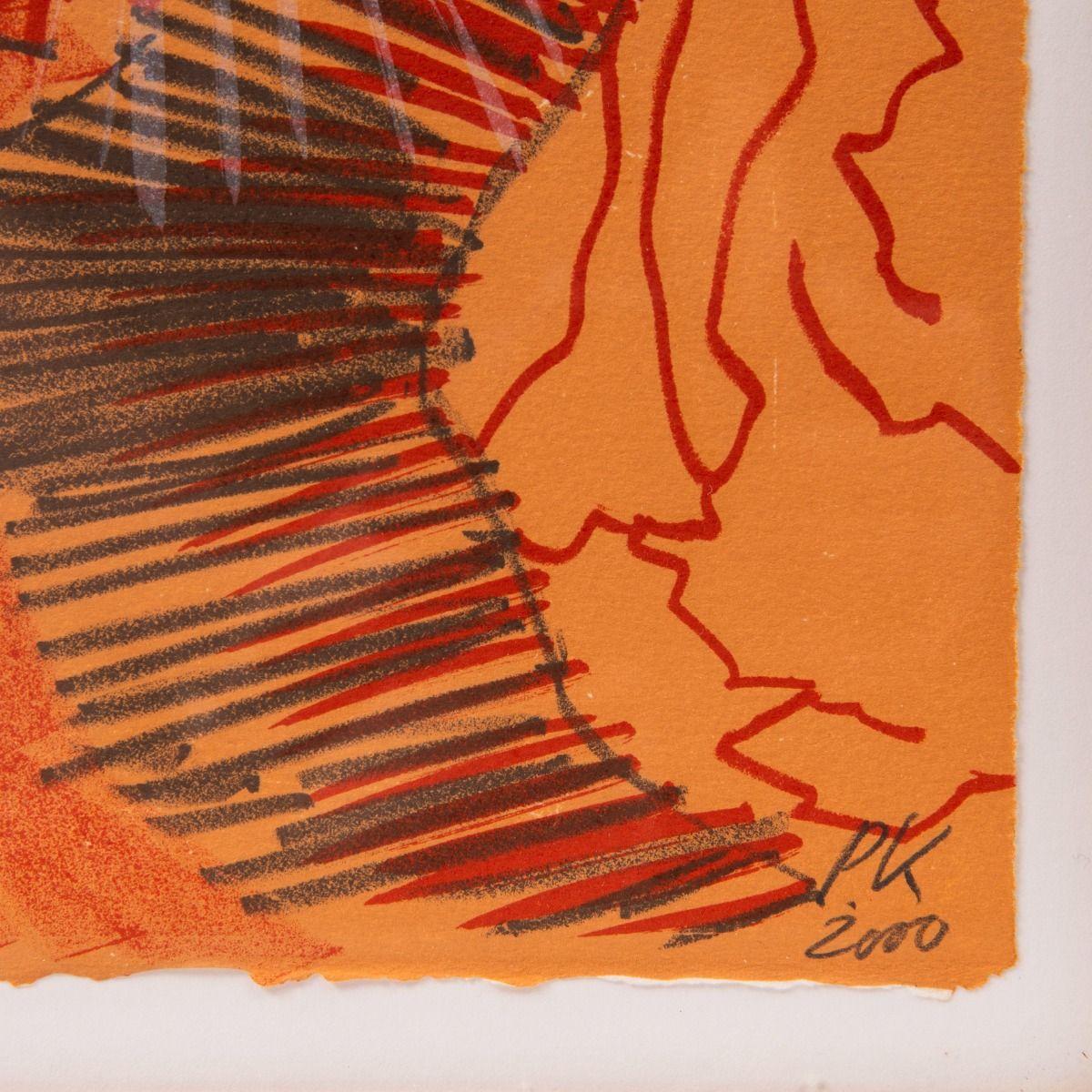 Per Kirkeby - Vibrant Abstract Lithograph, Signed and Numbered, 2000 For Sale 4