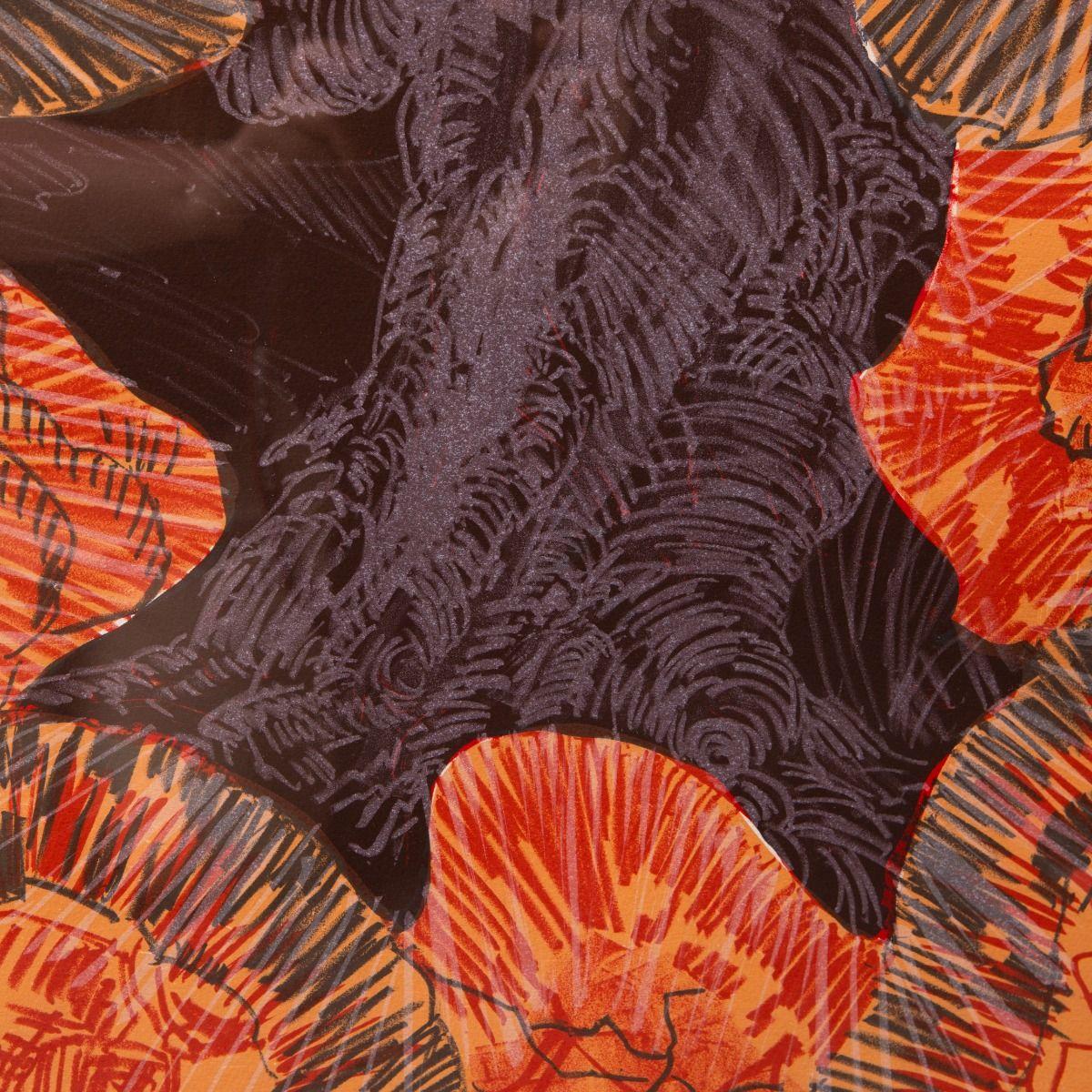Glass Per Kirkeby - Vibrant Abstract Lithograph, Signed and Numbered, 2000 For Sale
