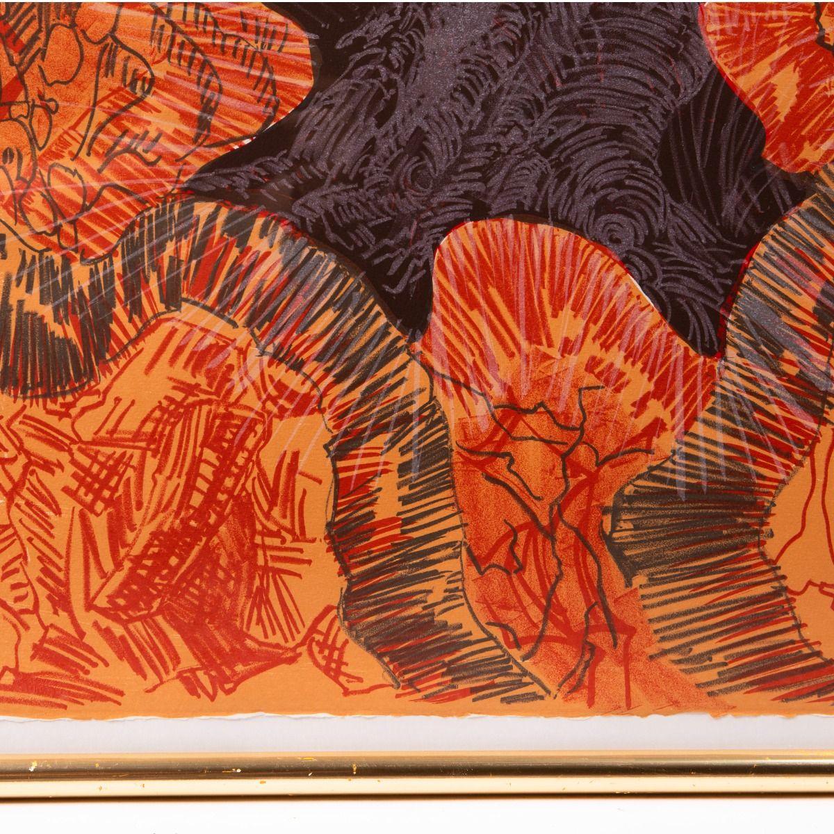 Per Kirkeby - Vibrant Abstract Lithograph, Signed and Numbered, 2000 For Sale 1