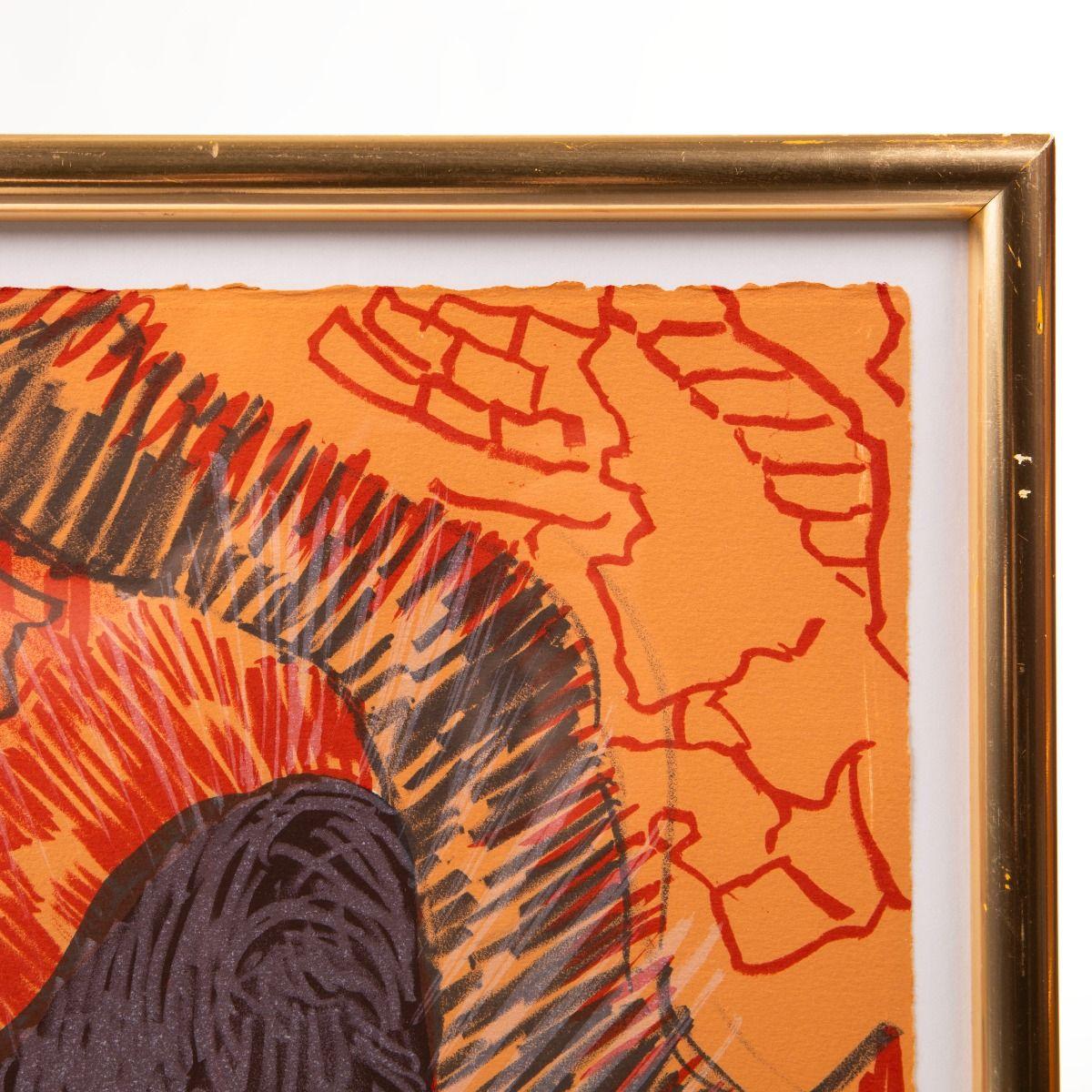 Per Kirkeby - Vibrant Abstract Lithograph, Signed and Numbered, 2000 For Sale 2