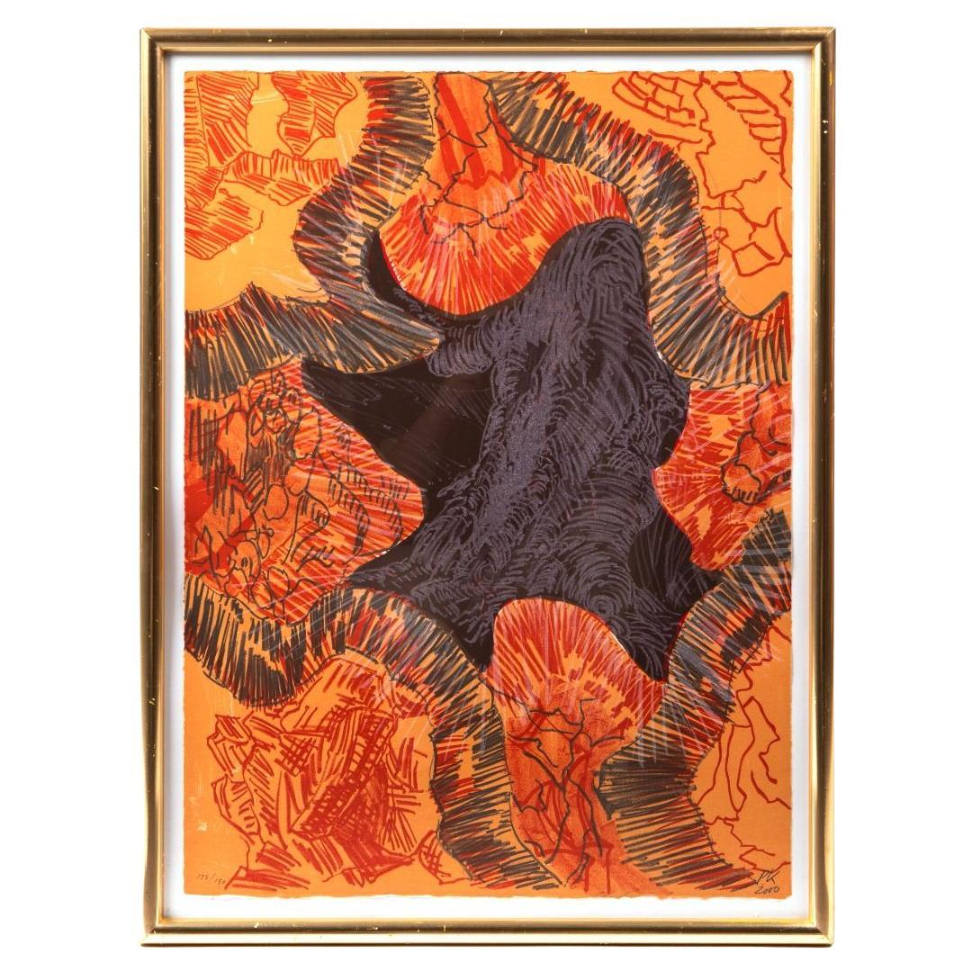 Per Kirkeby - Vibrant Abstract Lithograph, Signed and Numbered, 2000 For Sale