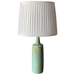 Per Linneman-Schmidt, Table Lamp, Stoneware, Fabric, Palshus, Denmark, 1960s