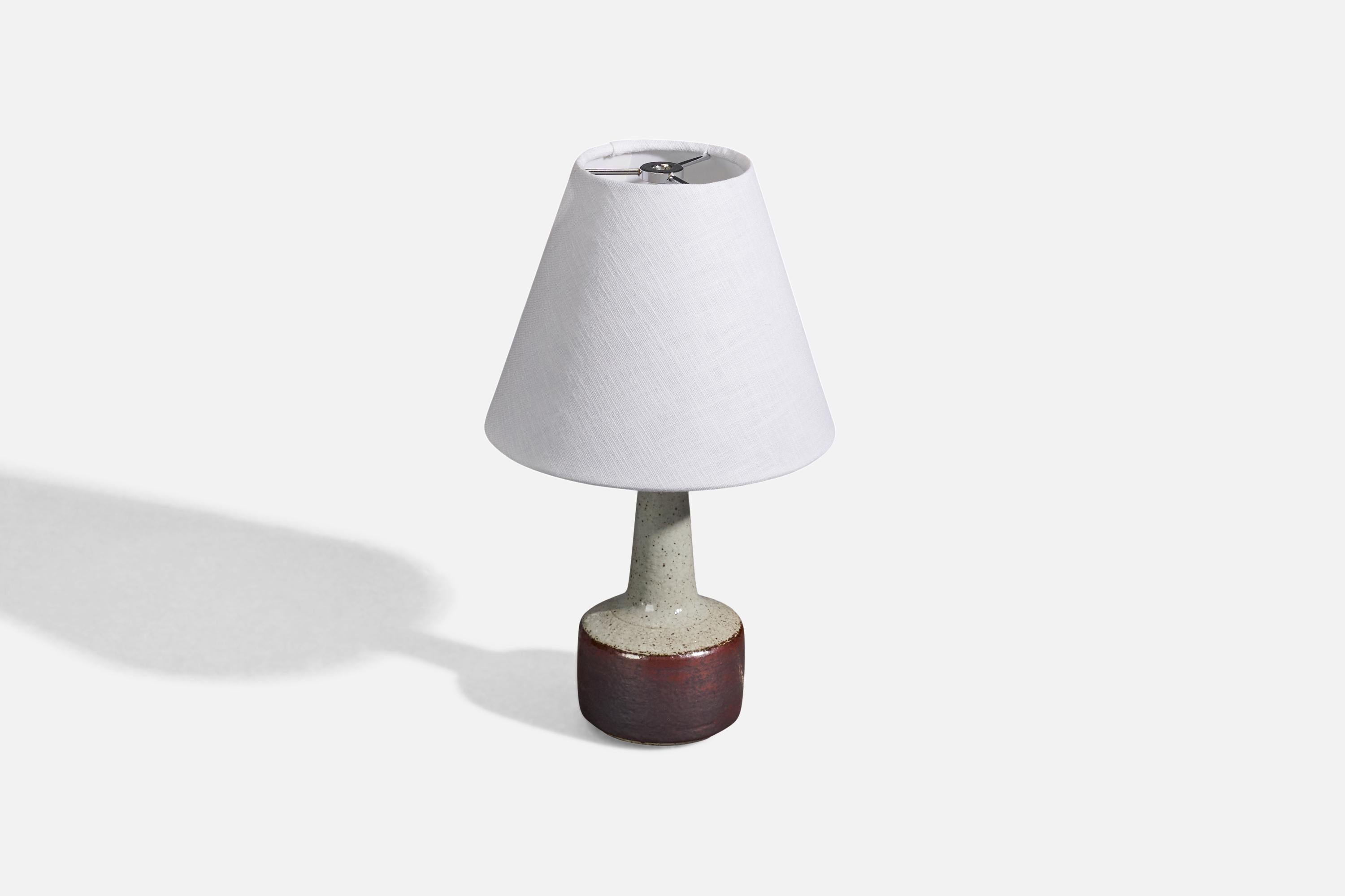 Mid-Century Modern Per Linneman-Schmidt, Table Lamps, Stoneware, Palshus, Denmark, 1960s For Sale